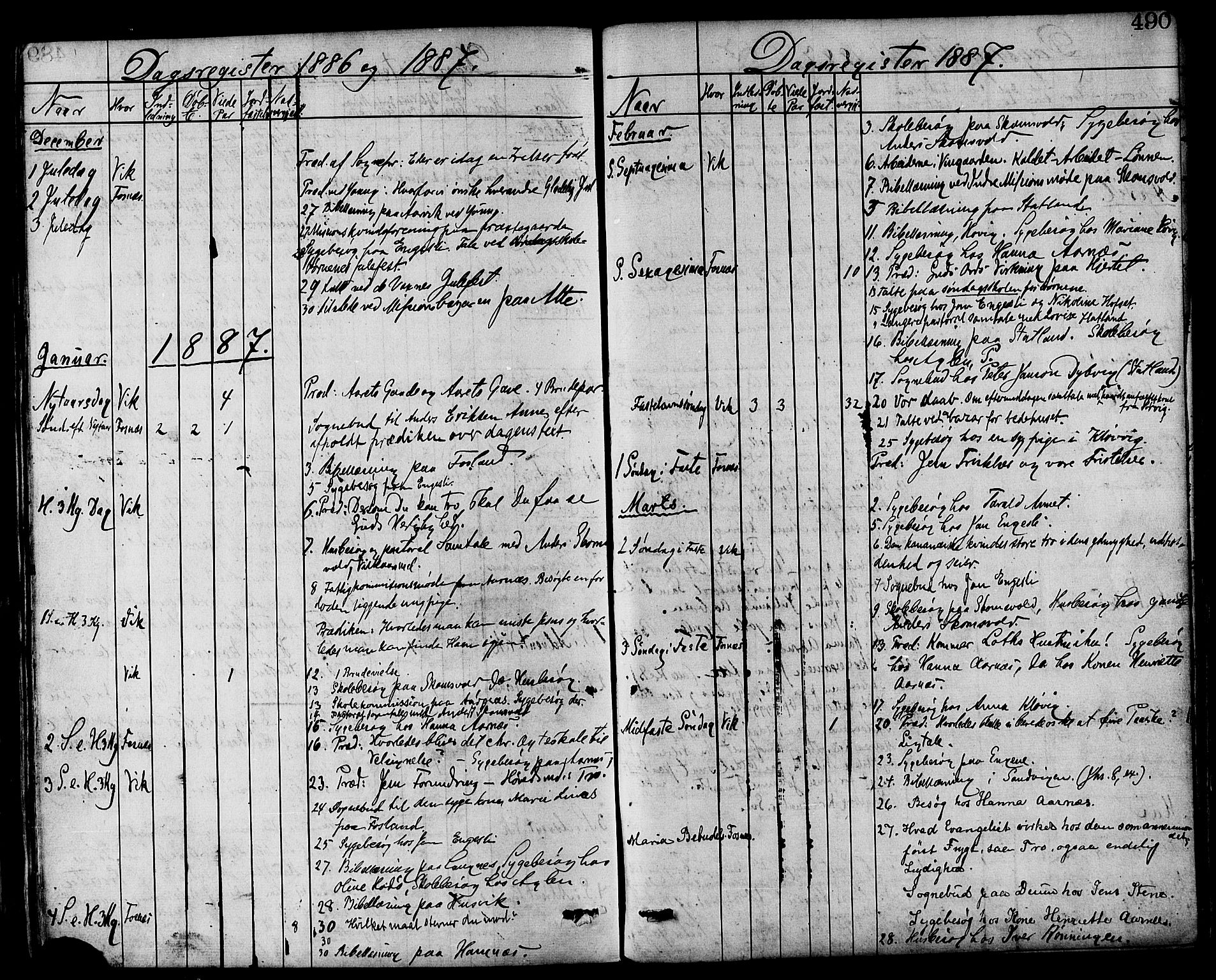 Ministerialprotokoller, klokkerbøker og fødselsregistre - Nord-Trøndelag, SAT/A-1458/773/L0616: Parish register (official) no. 773A07, 1870-1887, p. 490