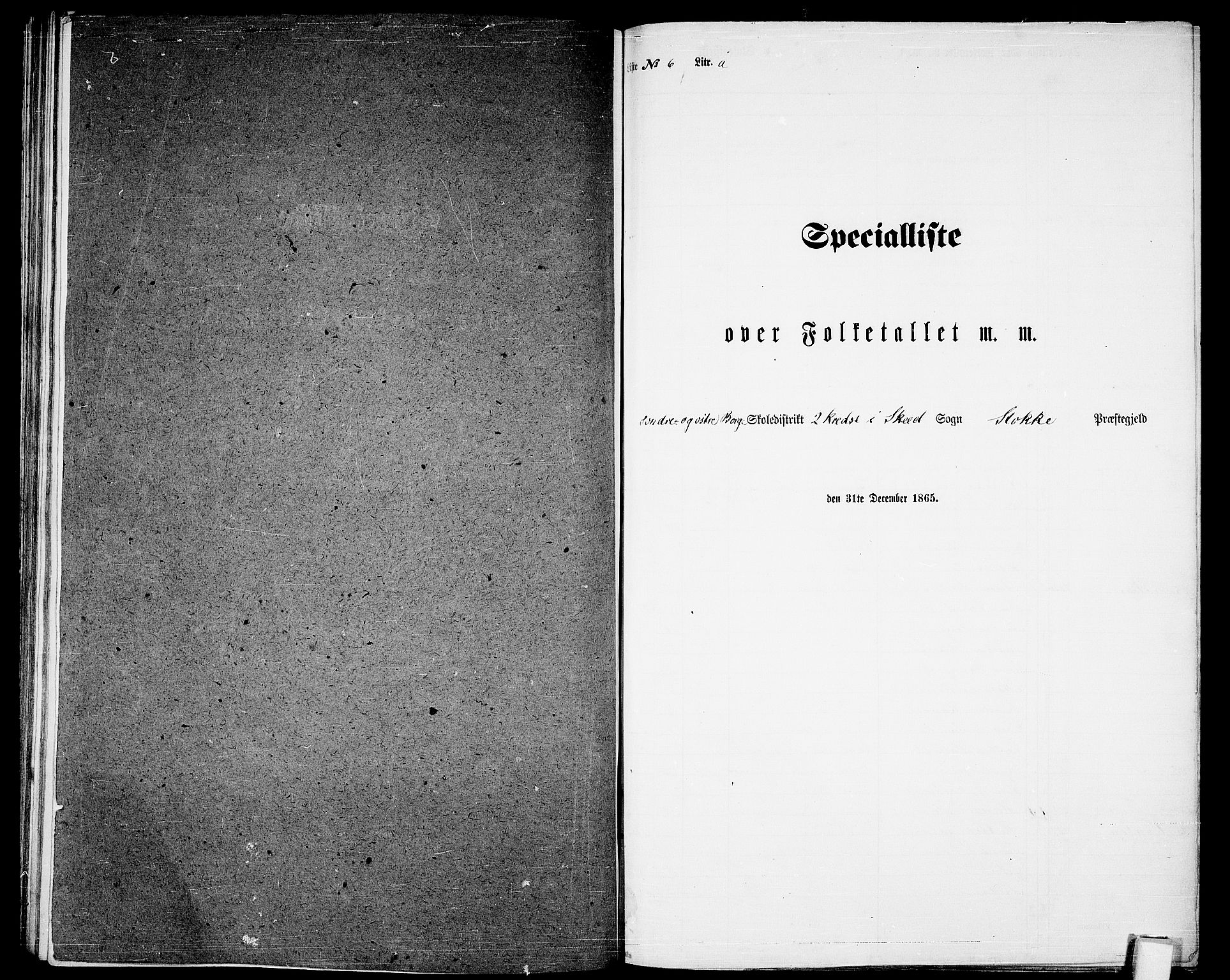 RA, 1865 census for Stokke, 1865, p. 129