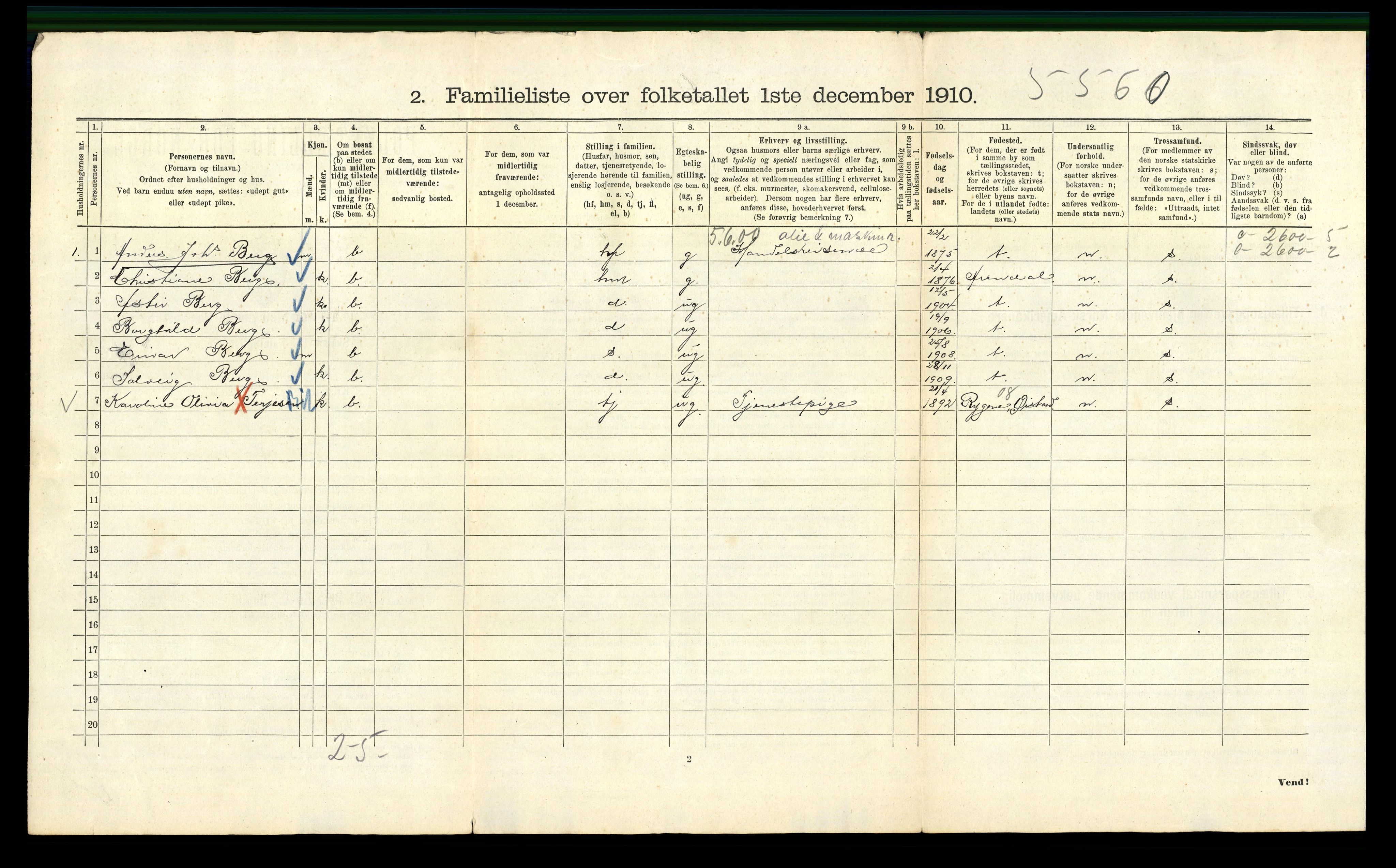 RA, 1910 census for Kristiania, 1910, p. 116868