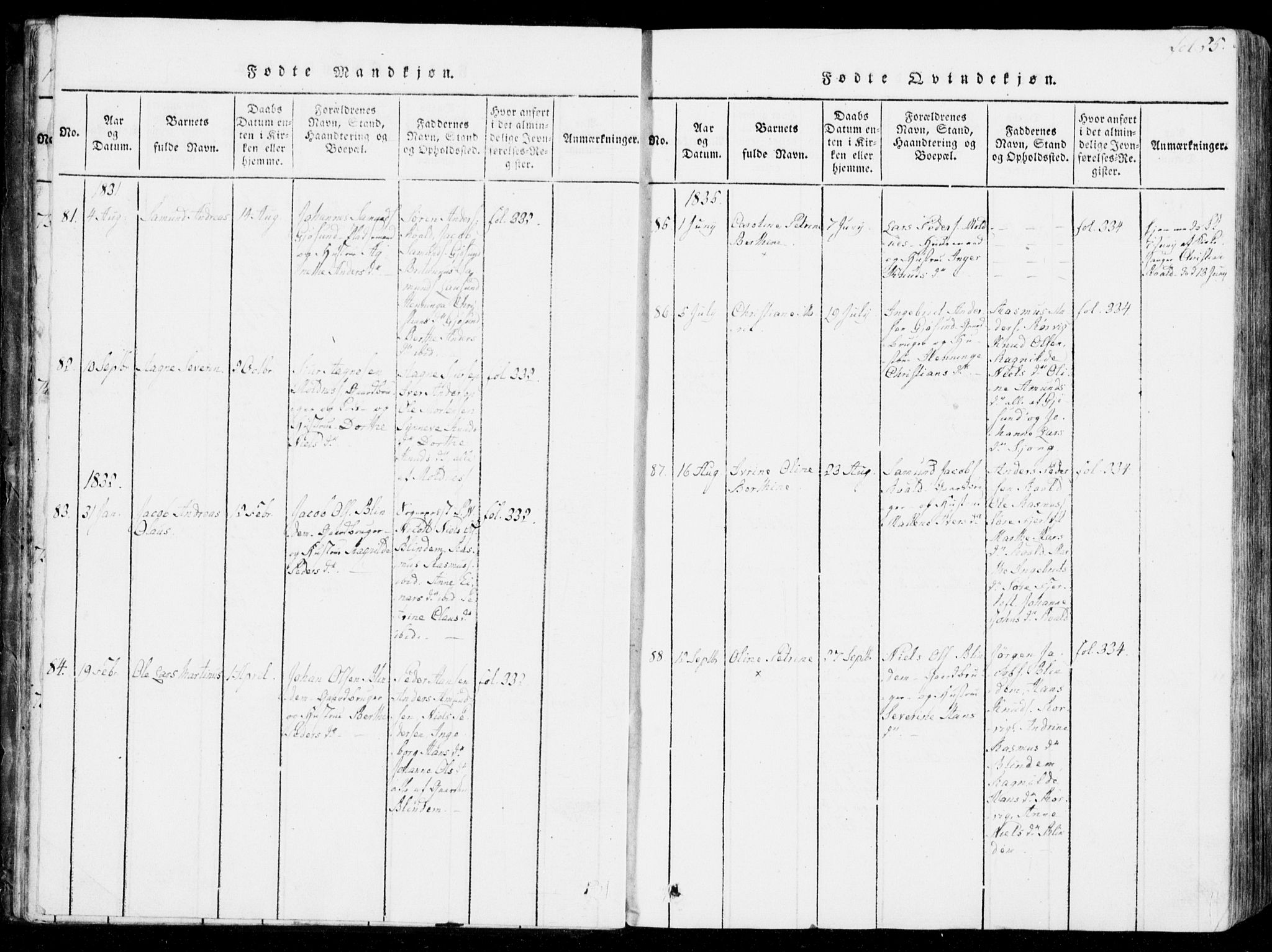 Ministerialprotokoller, klokkerbøker og fødselsregistre - Møre og Romsdal, SAT/A-1454/537/L0517: Parish register (official) no. 537A01, 1818-1862, p. 25