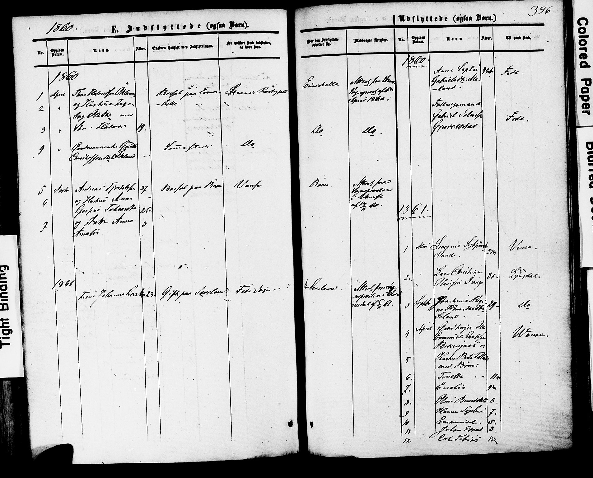 Herad sokneprestkontor, AV/SAK-1111-0018/F/Fa/Faa/L0005: Parish register (official) no. A 5, 1853-1886, p. 396