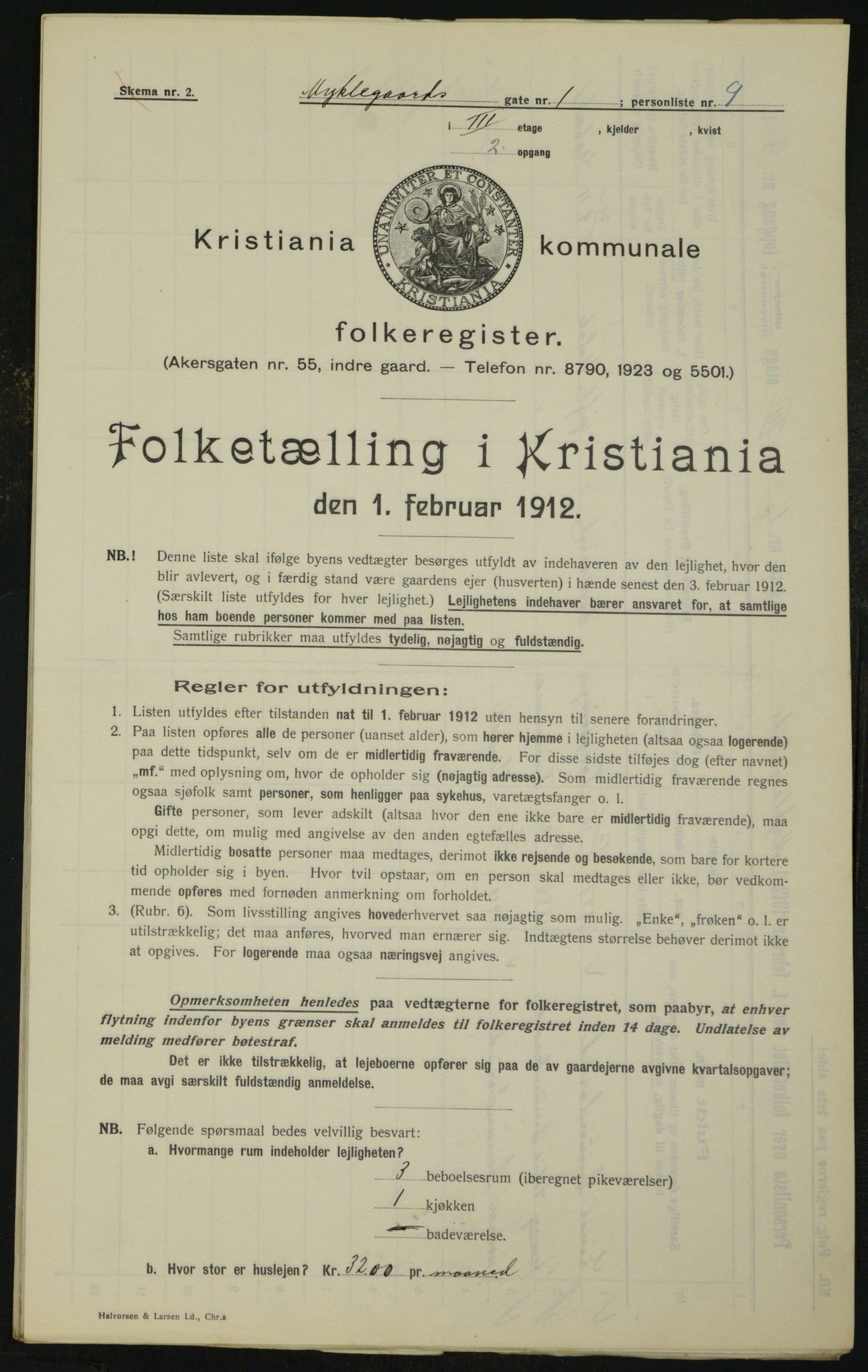 OBA, Municipal Census 1912 for Kristiania, 1912, p. 68720