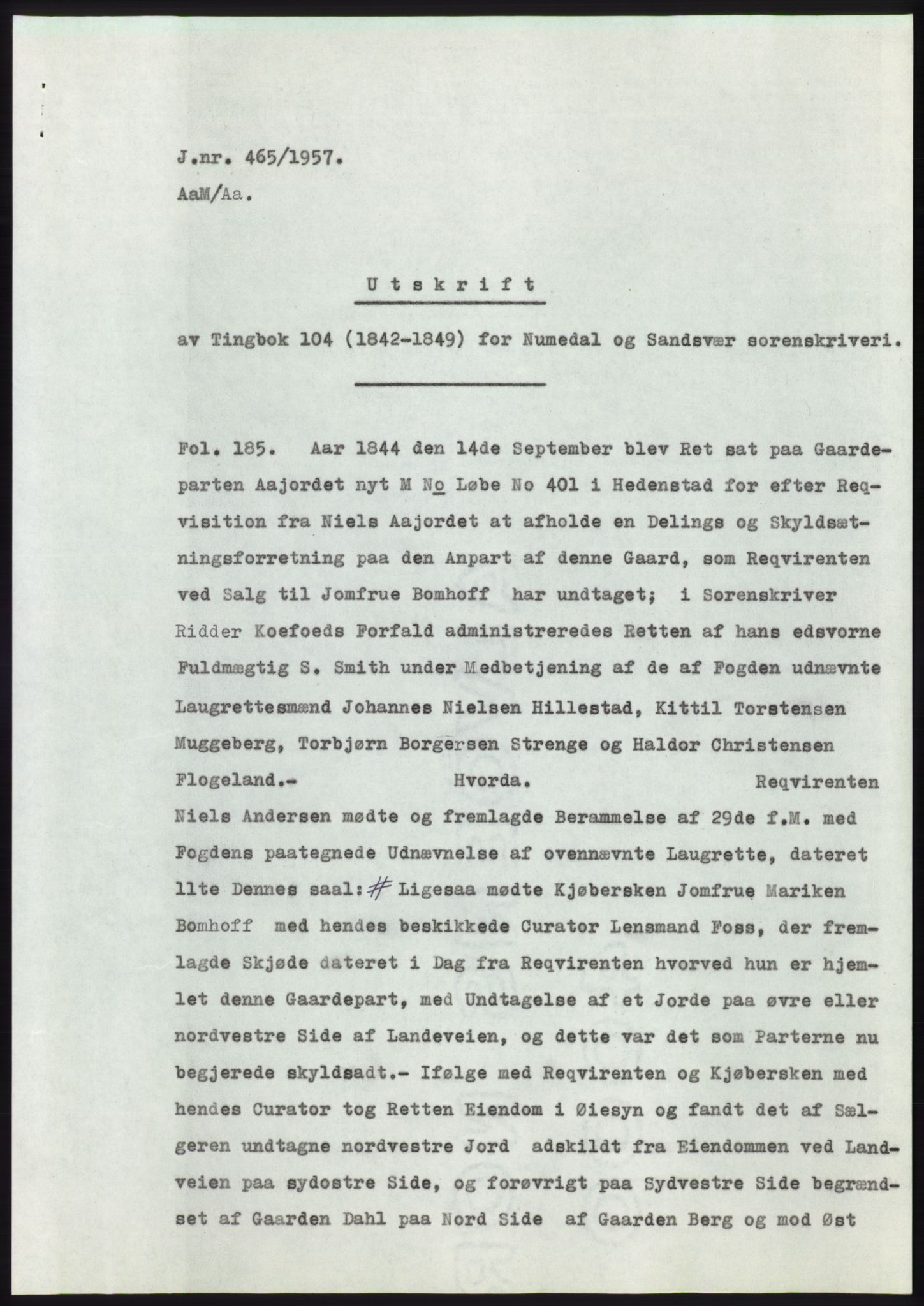 Statsarkivet i Kongsberg, SAKO/A-0001, 1957, p. 118