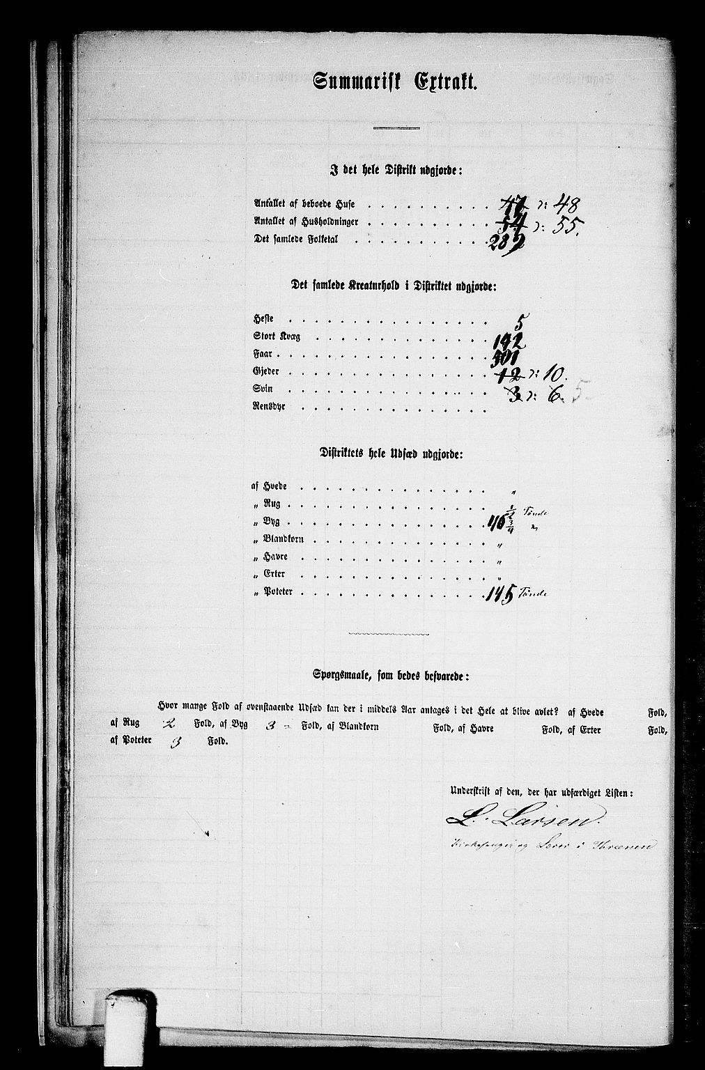 RA, 1865 census for Lurøy, 1865, p. 19