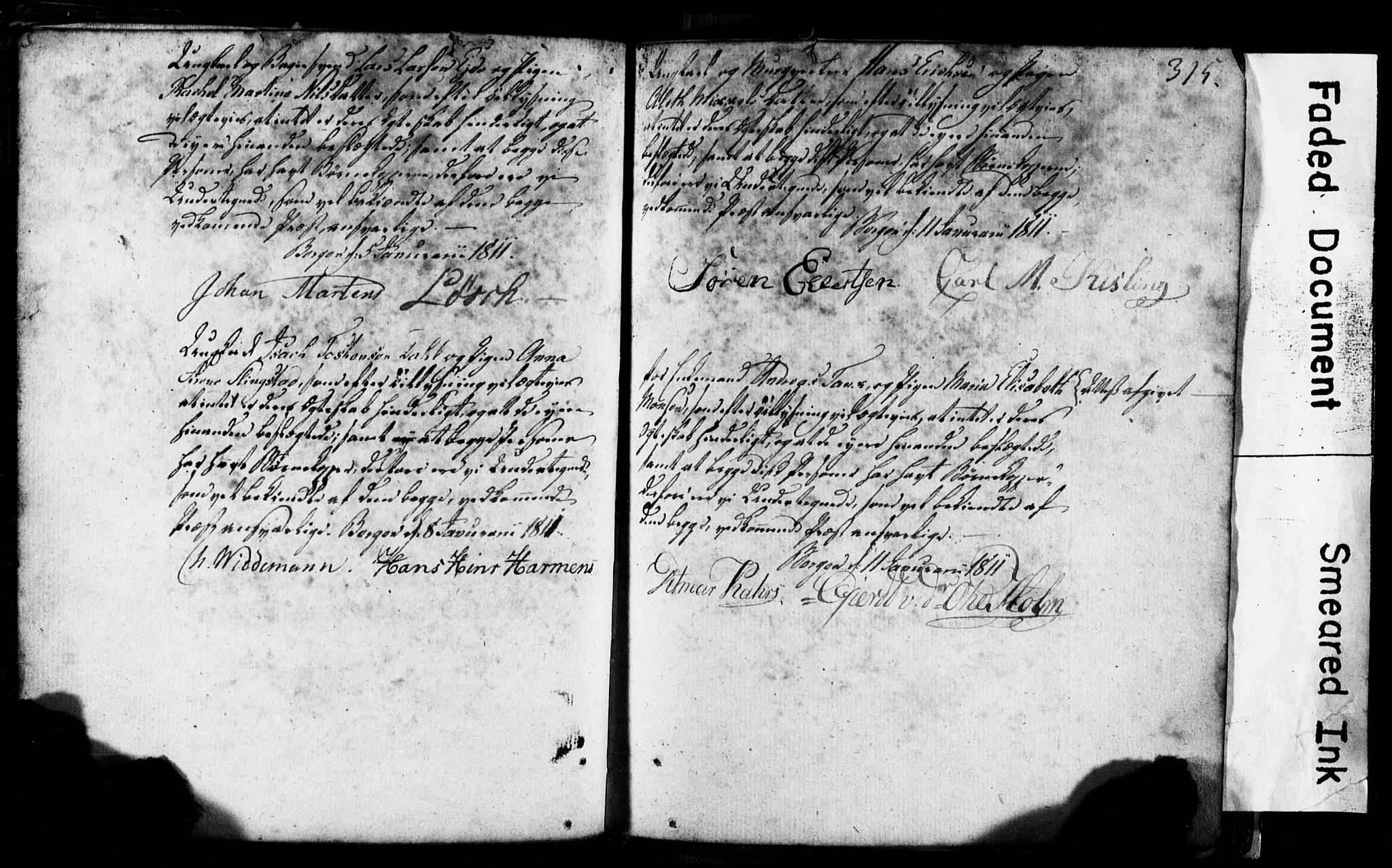 Korskirken sokneprestembete, AV/SAB-A-76101: Best man's statements no. II.5.1, 1776-1816, p. 315