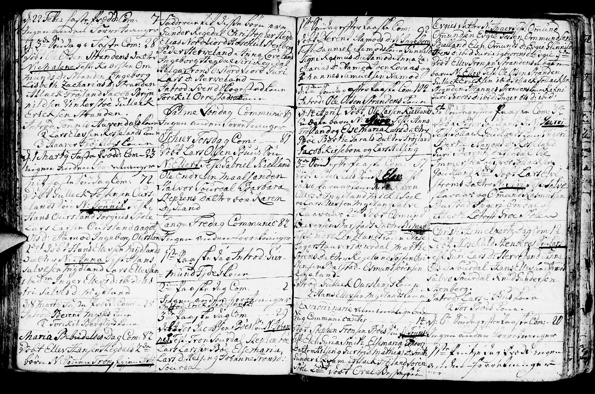 Sokndal sokneprestkontor, AV/SAST-A-101808: Parish register (official) no. A 3, 1740-1806