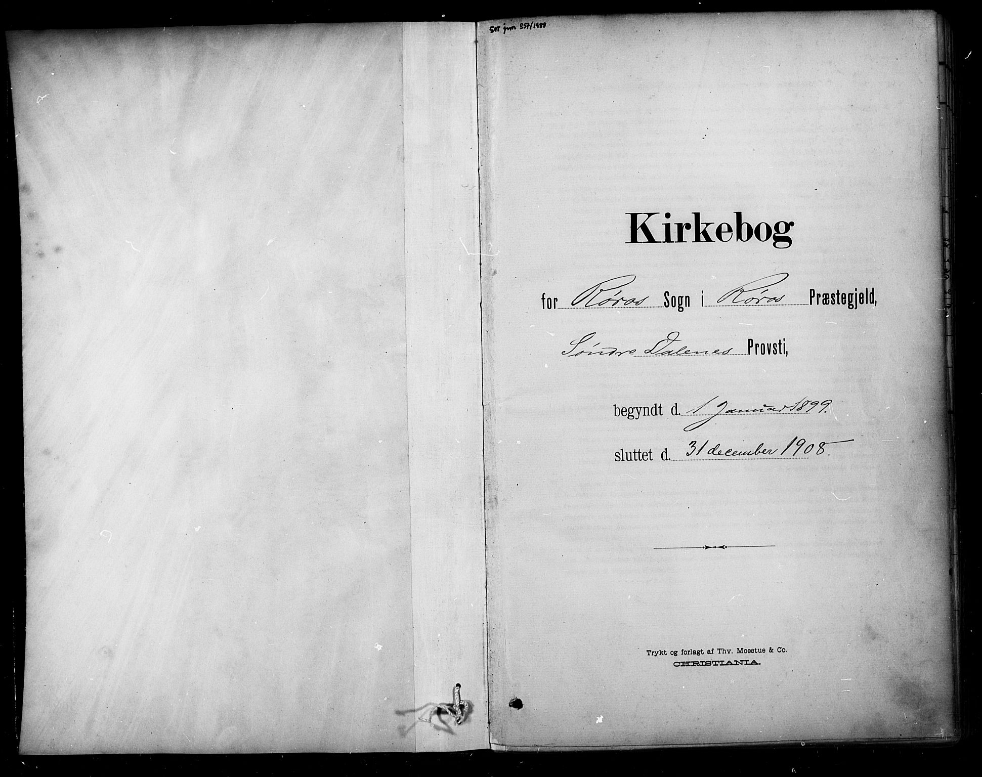 Ministerialprotokoller, klokkerbøker og fødselsregistre - Sør-Trøndelag, SAT/A-1456/681/L0936: Parish register (official) no. 681A14, 1899-1908