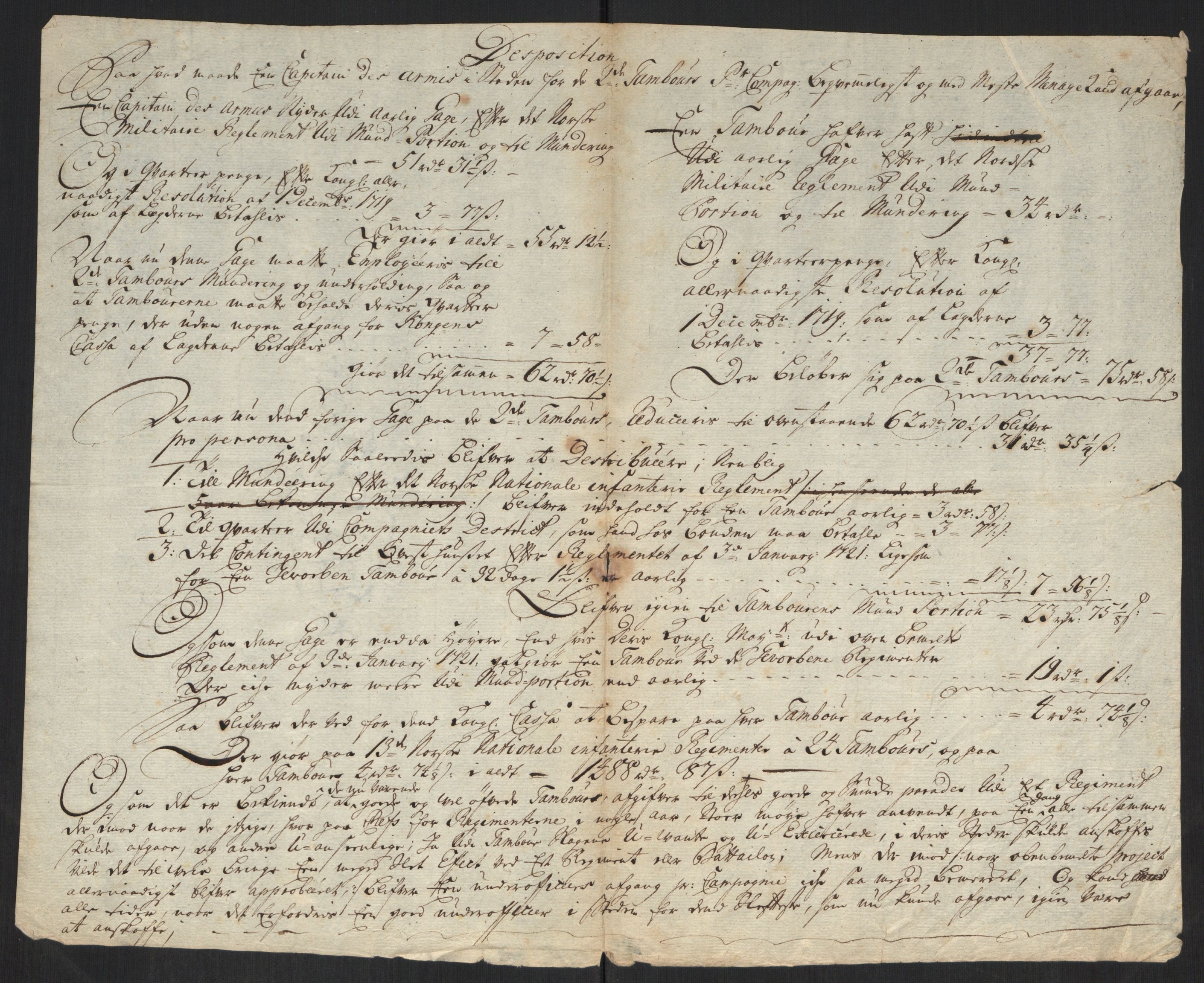 Kommanderende general (KG I) med Det norske krigsdirektorium, AV/RA-EA-5419/B/L0013: Kommanderende generals konsepter, 1730-1733, p. 519