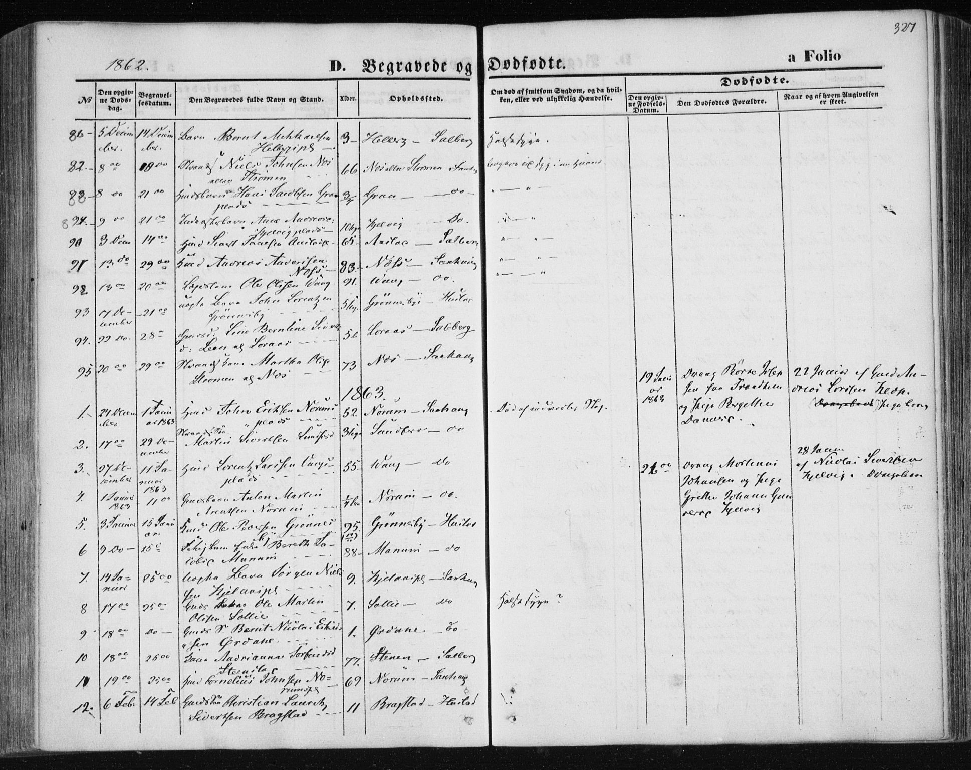 Ministerialprotokoller, klokkerbøker og fødselsregistre - Nord-Trøndelag, SAT/A-1458/730/L0283: Parish register (official) no. 730A08, 1855-1865, p. 327