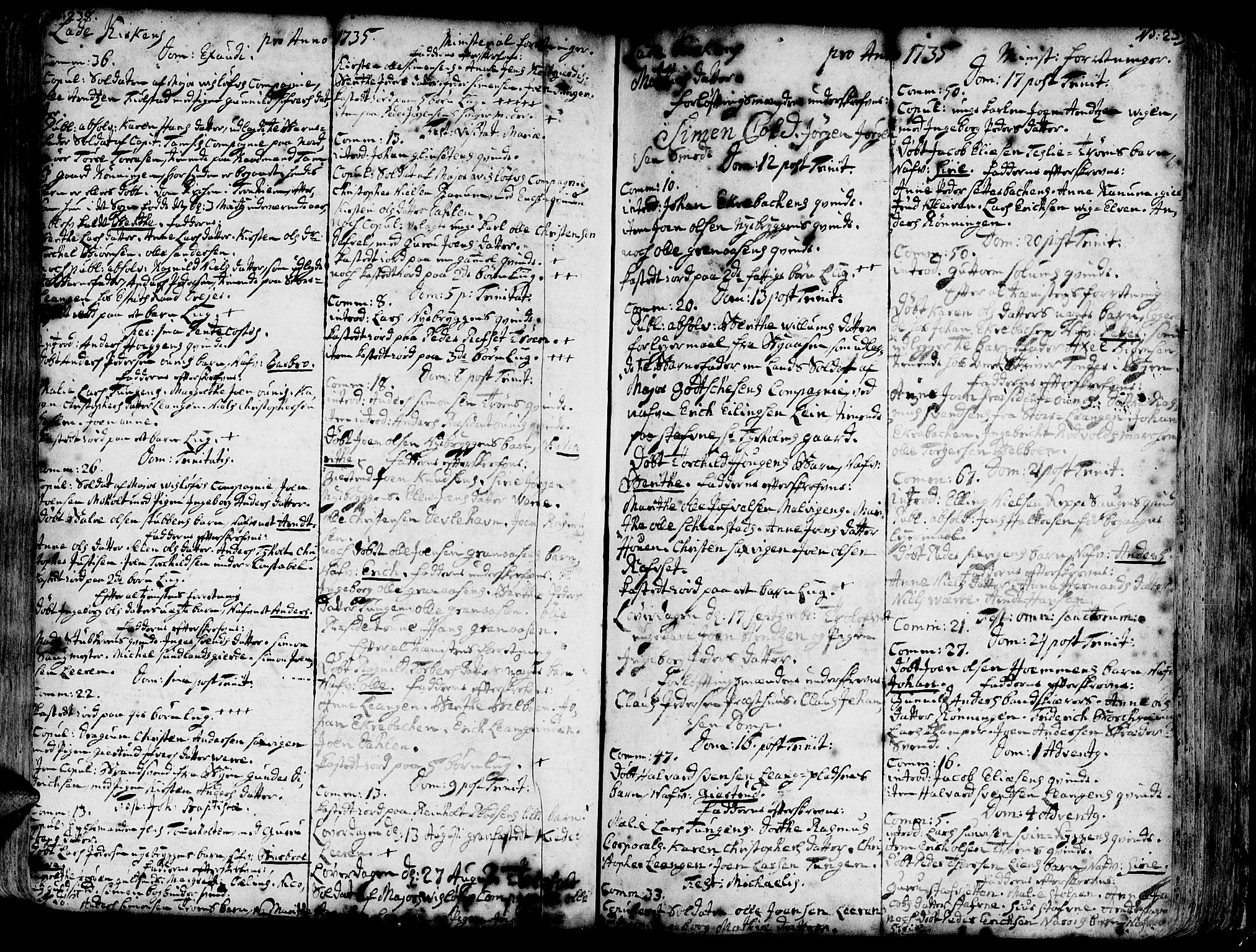 Ministerialprotokoller, klokkerbøker og fødselsregistre - Sør-Trøndelag, SAT/A-1456/606/L0275: Parish register (official) no. 606A01 /1, 1727-1780, p. 238-239