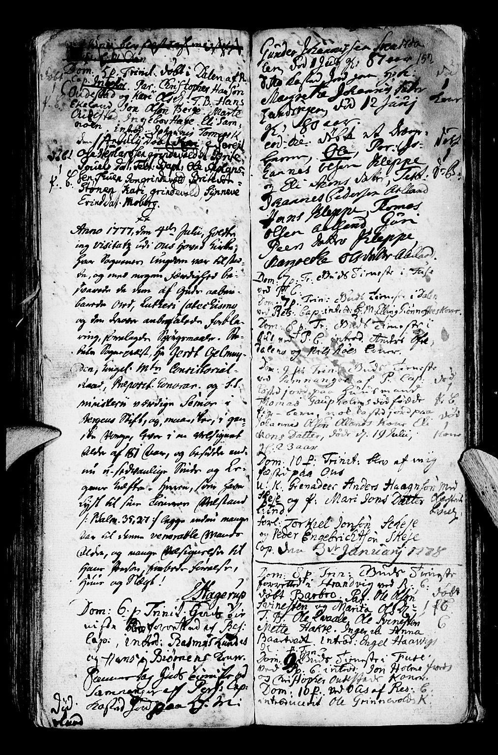 Os sokneprestembete, SAB/A-99929: Parish register (official) no. A 9, 1766-1779, p. 152