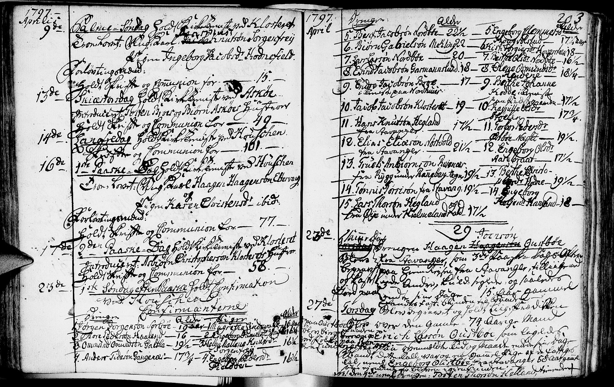 Rennesøy sokneprestkontor, SAST/A -101827/H/Ha/Haa/L0003: Parish register (official) no. A 3, 1772-1815, p. 203