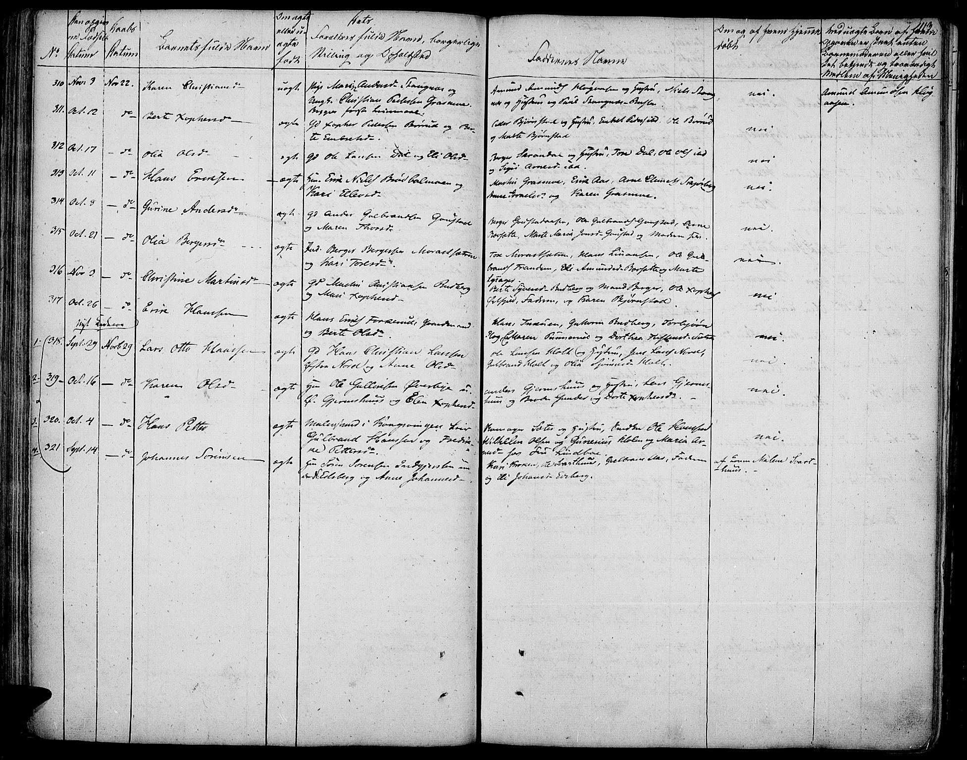 Vinger prestekontor, AV/SAH-PREST-024/H/Ha/Haa/L0007: Parish register (official) no. 7, 1826-1839, p. 113