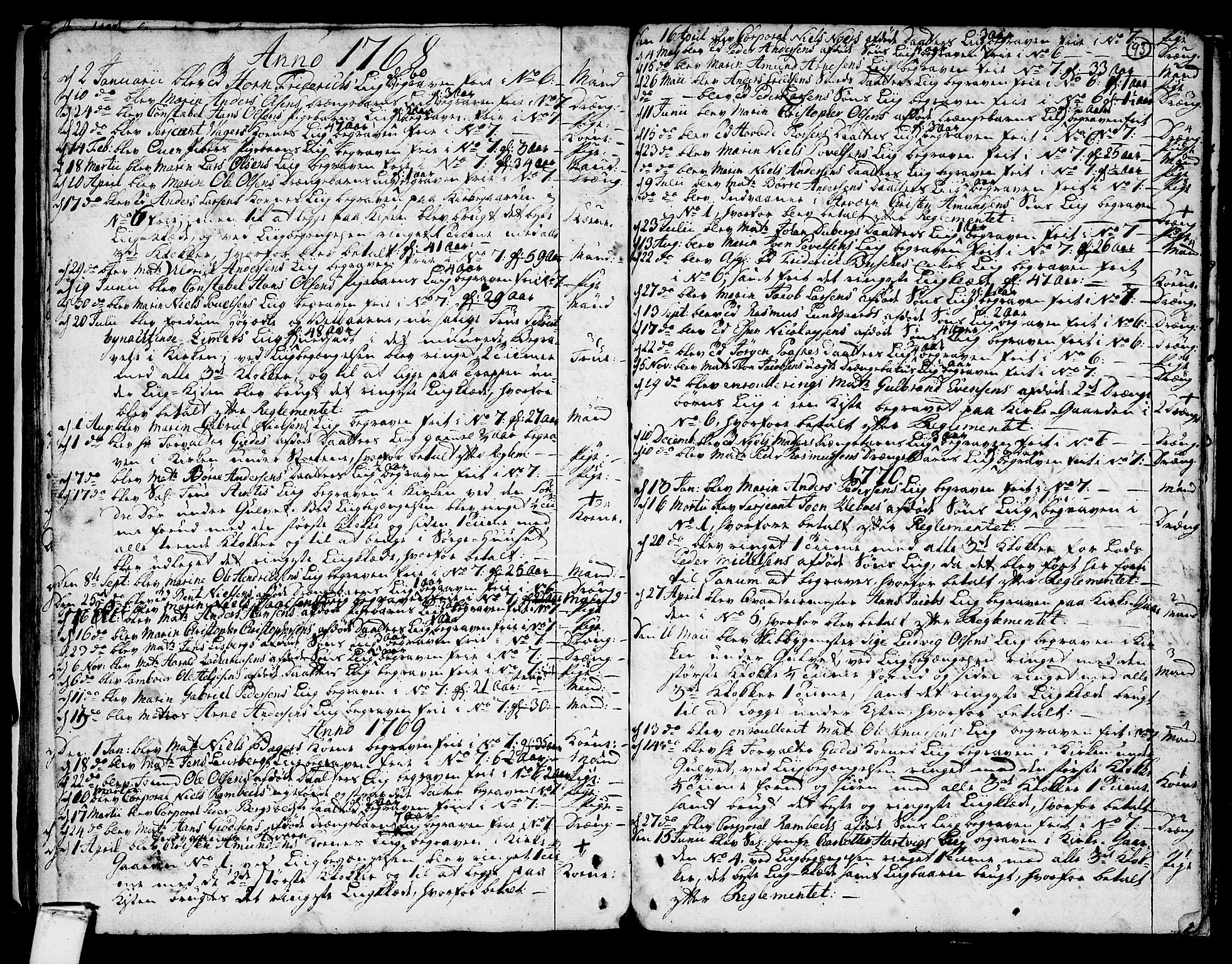 Stavern kirkebøker, SAKO/A-318/F/Fa/L0001: Parish register (official) no. 1, 1756-1782, p. 93