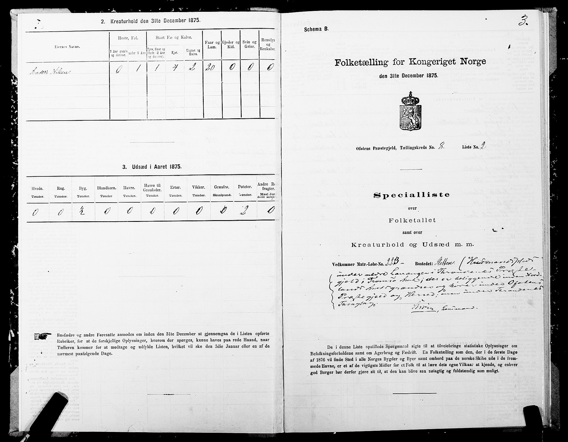 SATØ, 1875 census for 1914P Trondenes, 1875, p. 8003