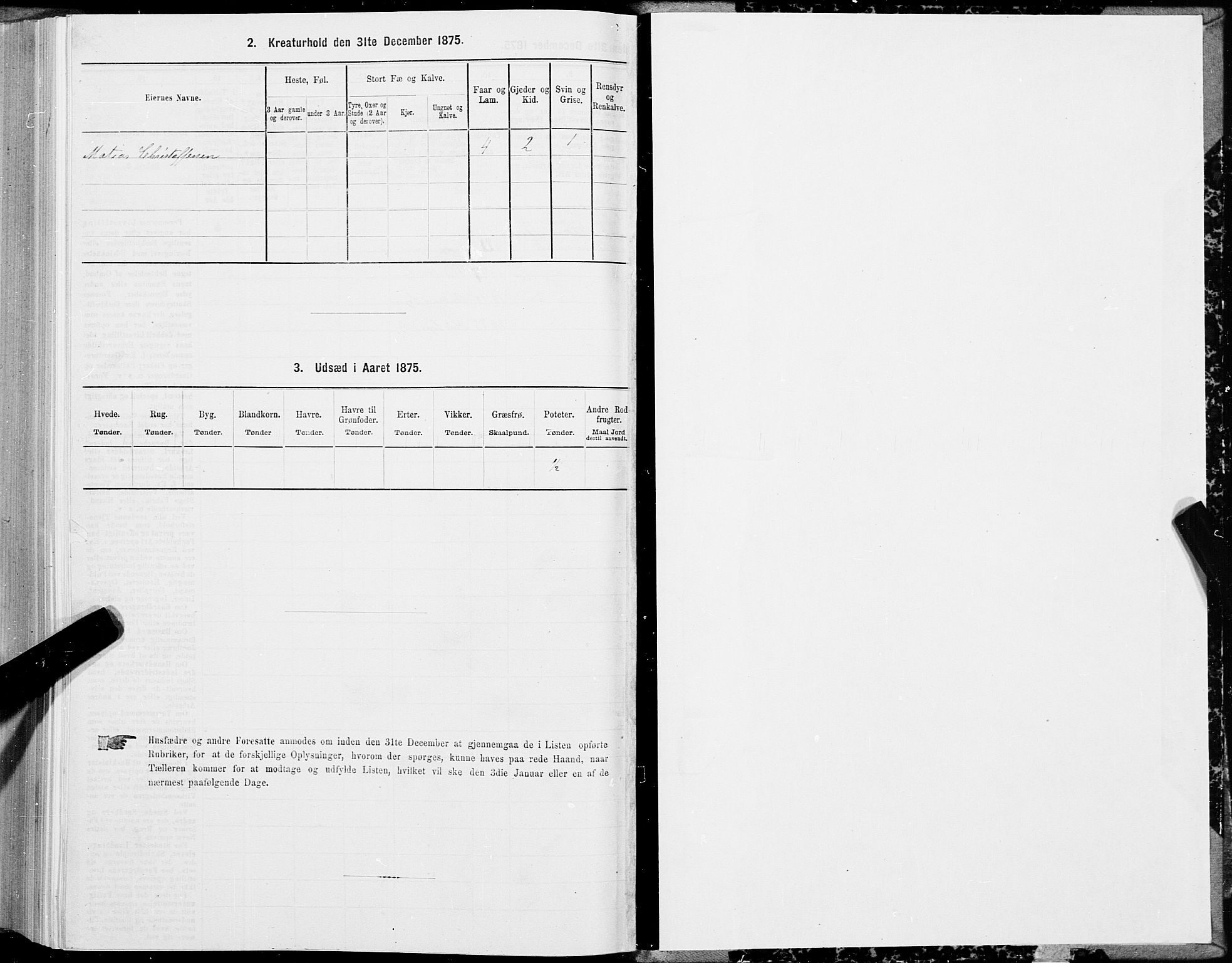 SAT, 1875 census for 1860P Buksnes, 1875