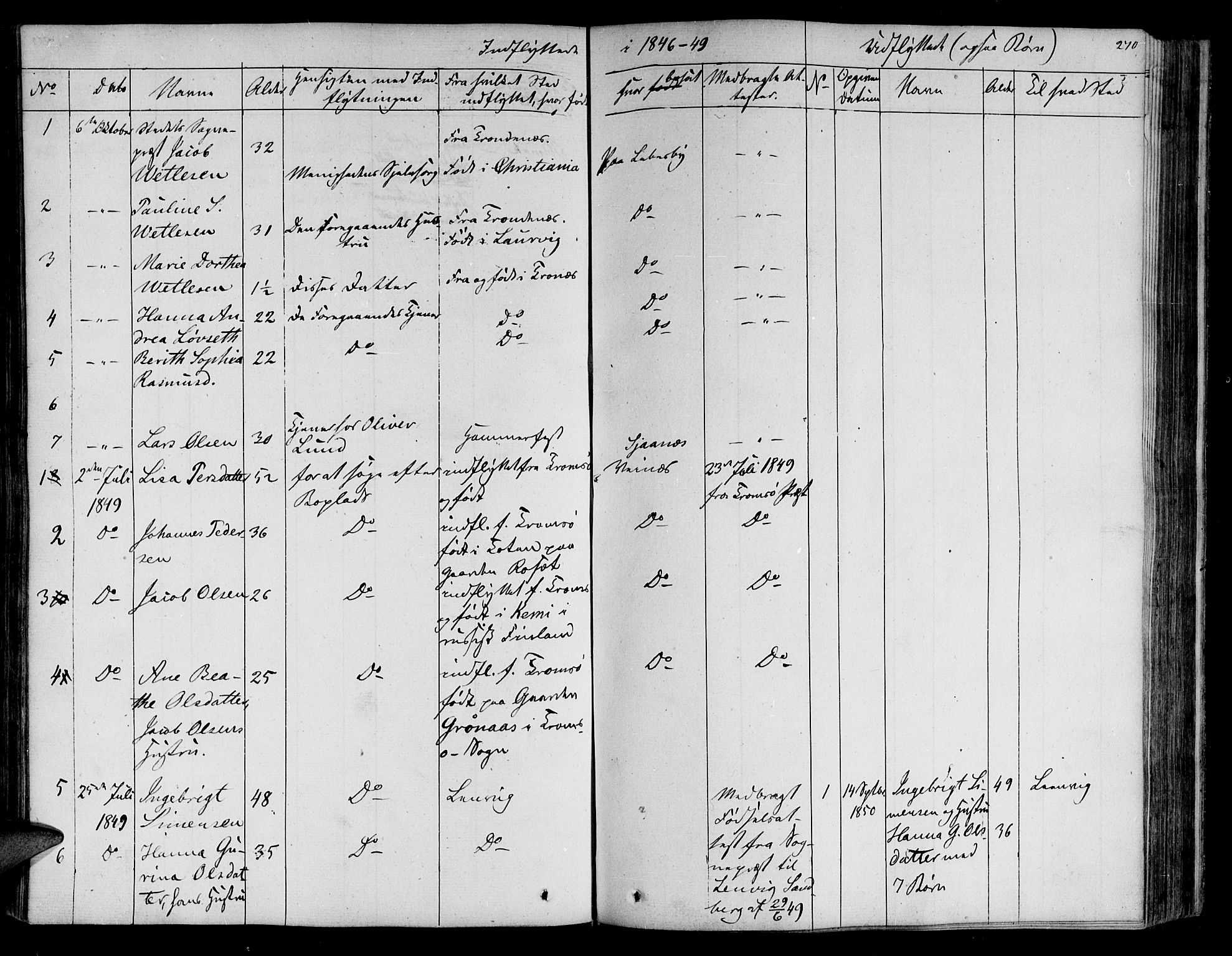 Lebesby sokneprestkontor, SATØ/S-1353/H/Ha/L0003kirke: Parish register (official) no. 3, 1833-1852, p. 270