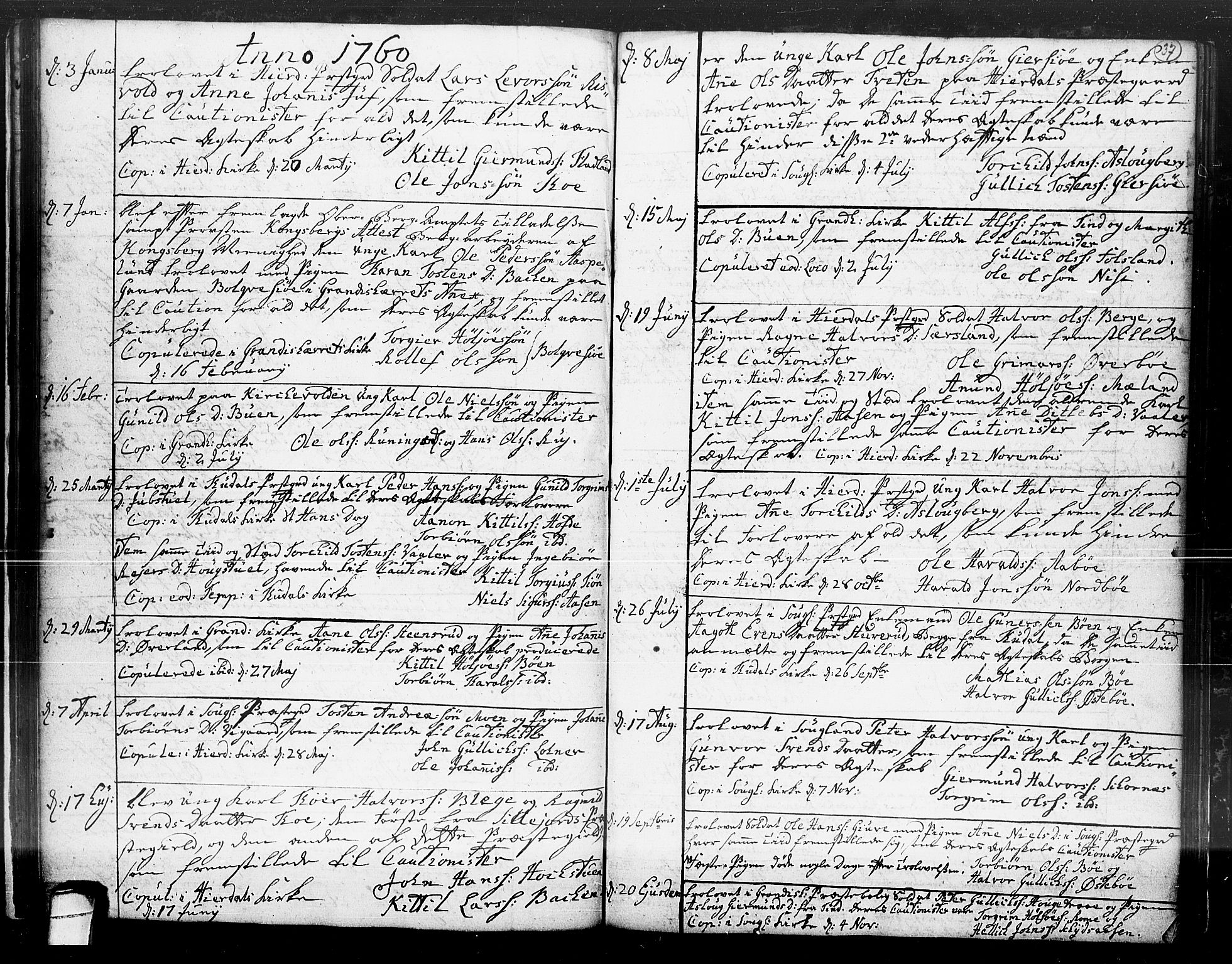 Hjartdal kirkebøker, SAKO/A-270/F/Fa/L0004: Parish register (official) no. I 4, 1727-1795, p. 37