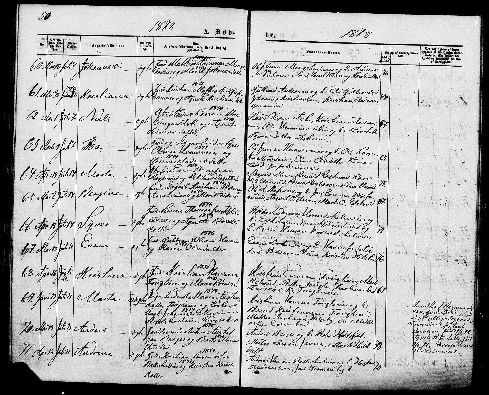 Nes prestekontor, Hedmark, SAH/PREST-020/K/Ka/L0005: Parish register (official) no. 5, 1872-1886, p. 51