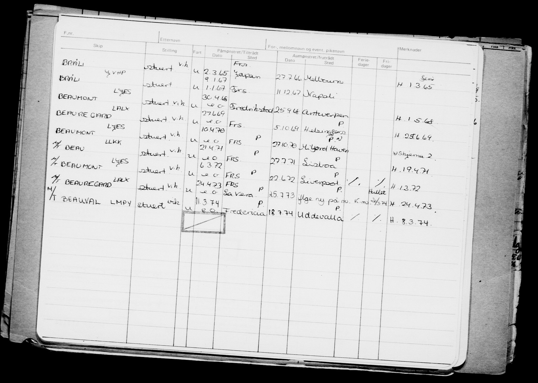 Direktoratet for sjømenn, AV/RA-S-3545/G/Gb/L0101: Hovedkort, 1911, p. 295