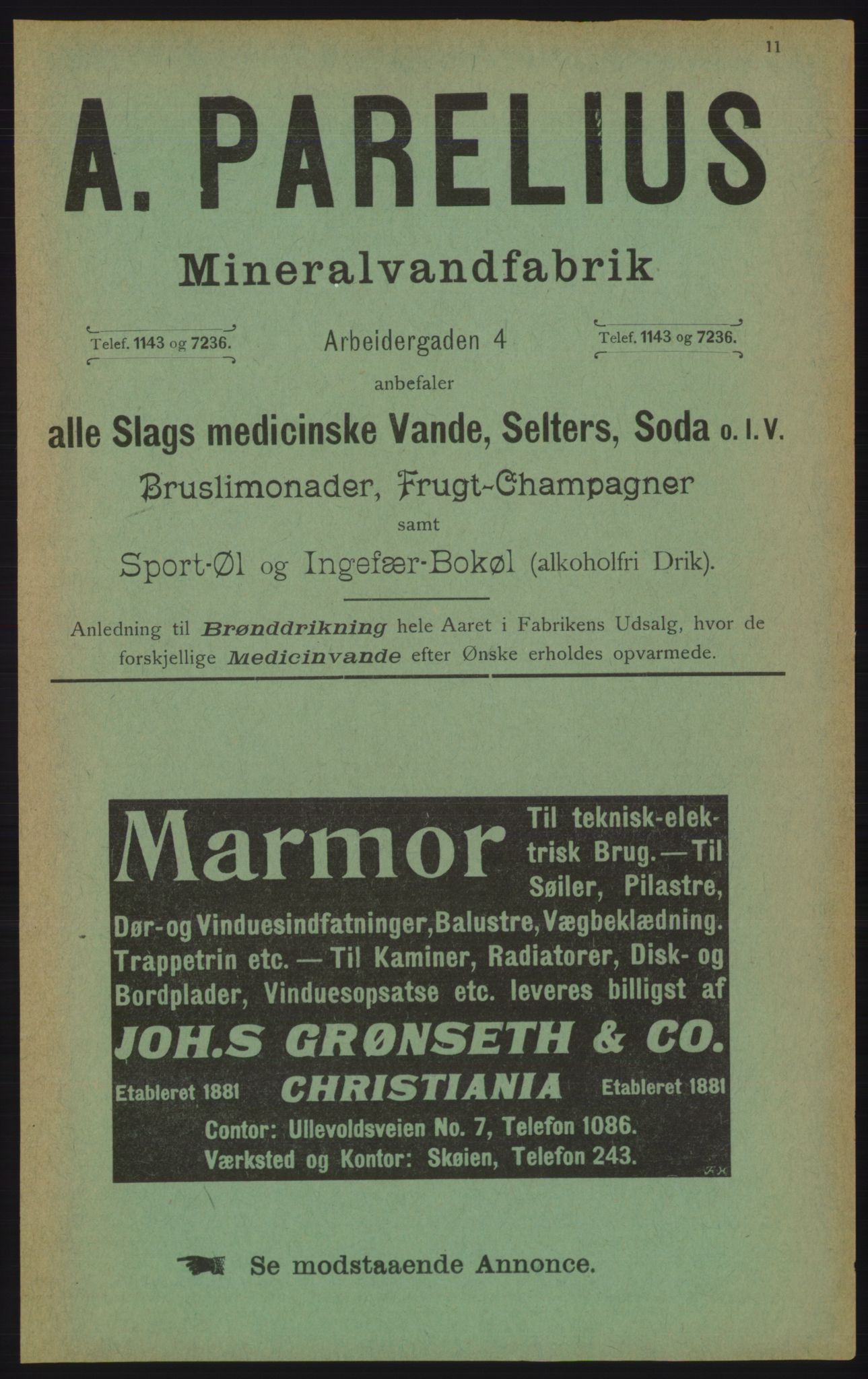 Kristiania/Oslo adressebok, PUBL/-, 1906, p. 11