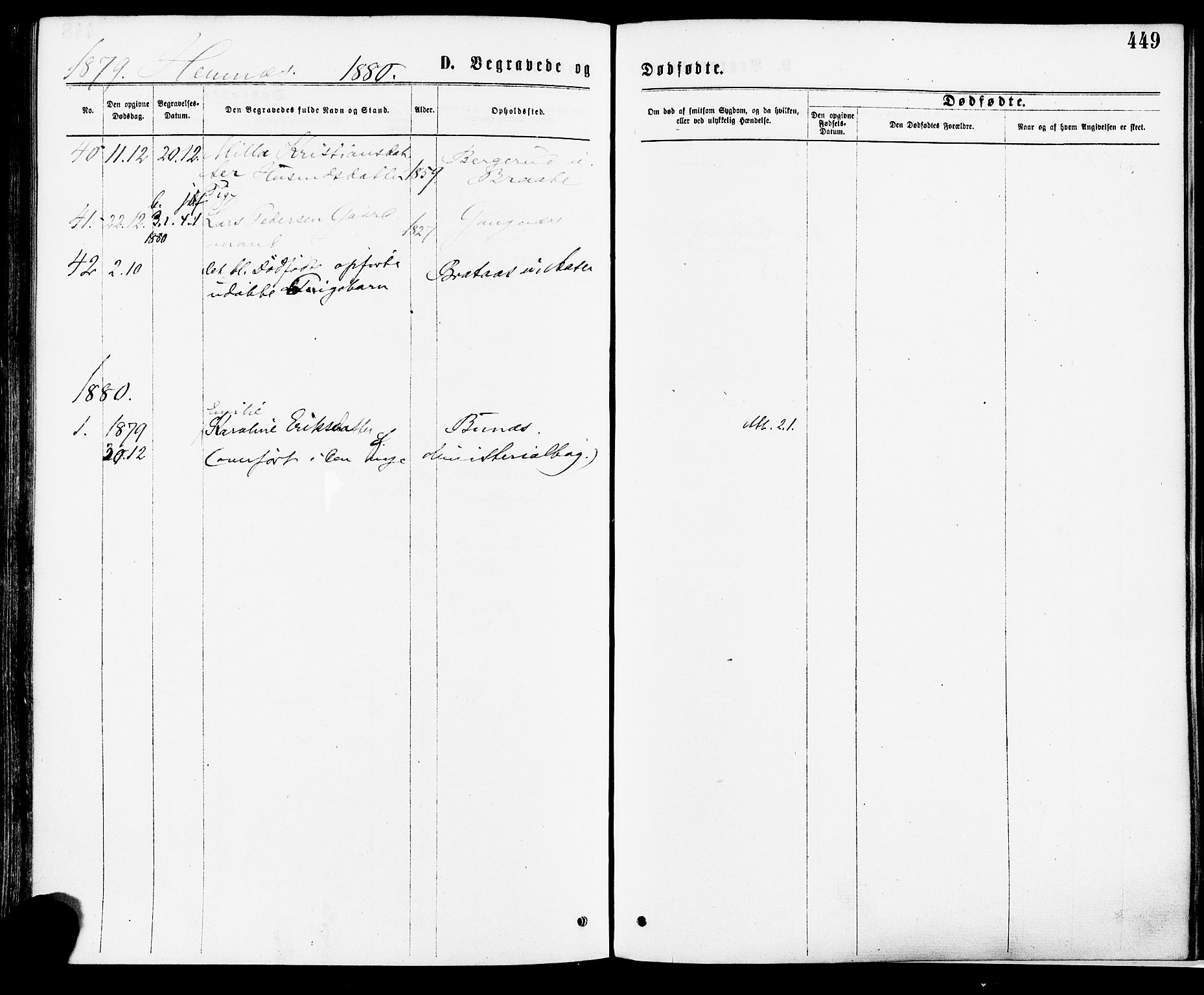 Høland prestekontor Kirkebøker, SAO/A-10346a/F/Fa/L0012.a: Parish register (official) no. I 12A, 1869-1879, p. 449
