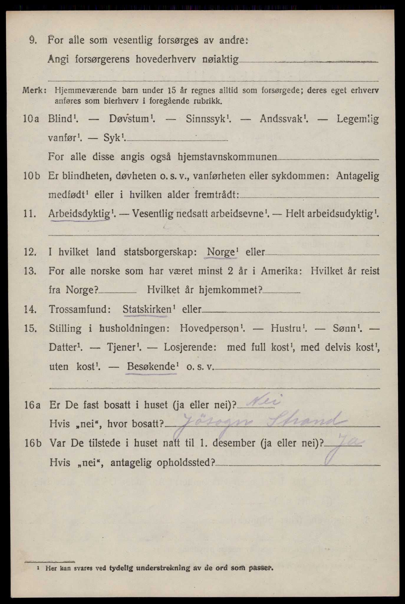 SAST, 1920 census for Hetland, 1920, p. 25004