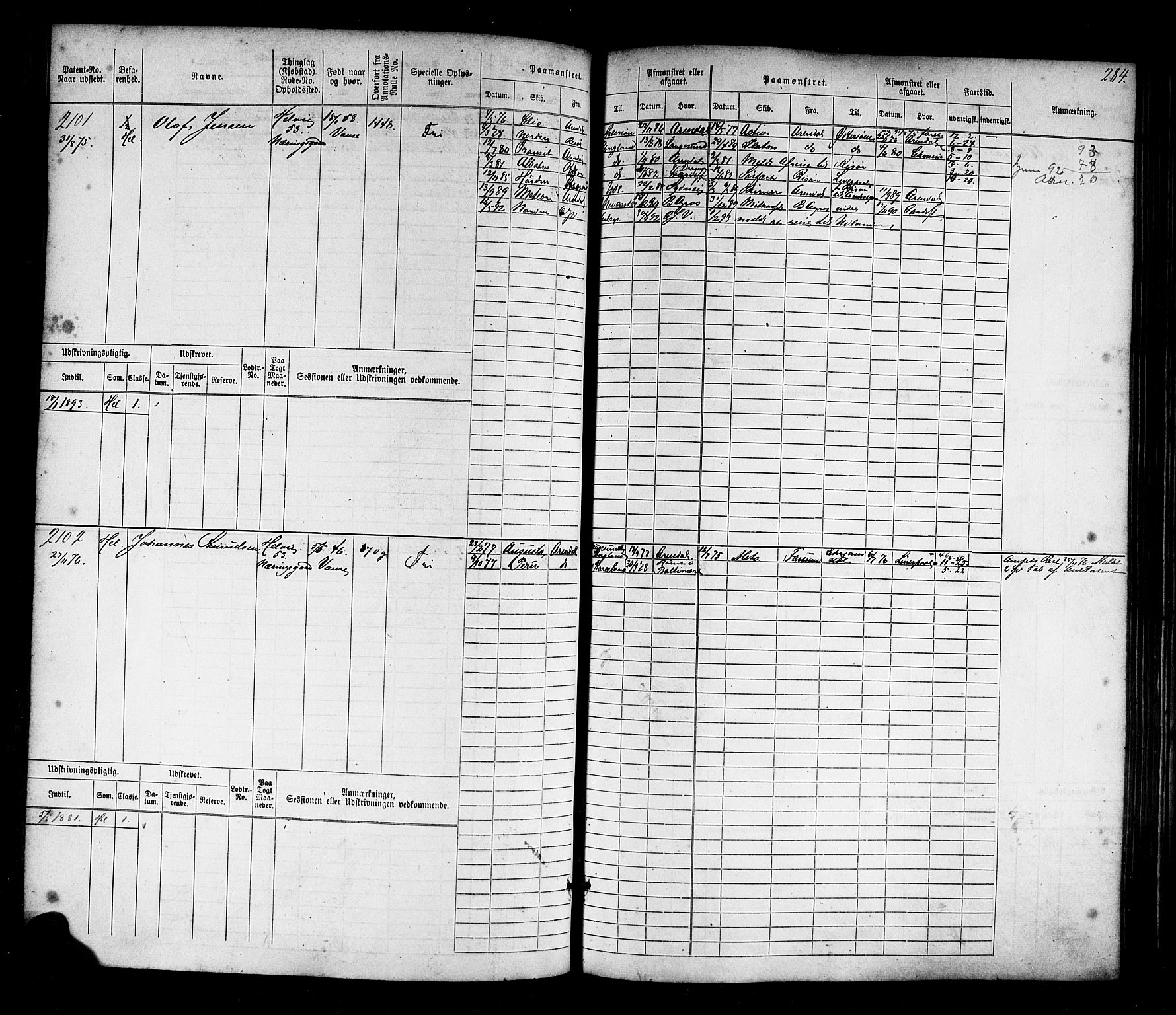 Farsund mønstringskrets, SAK/2031-0017/F/Fb/L0017: Hovedrulle nr 1537-2300, Z-9, 1868-1904, p. 296