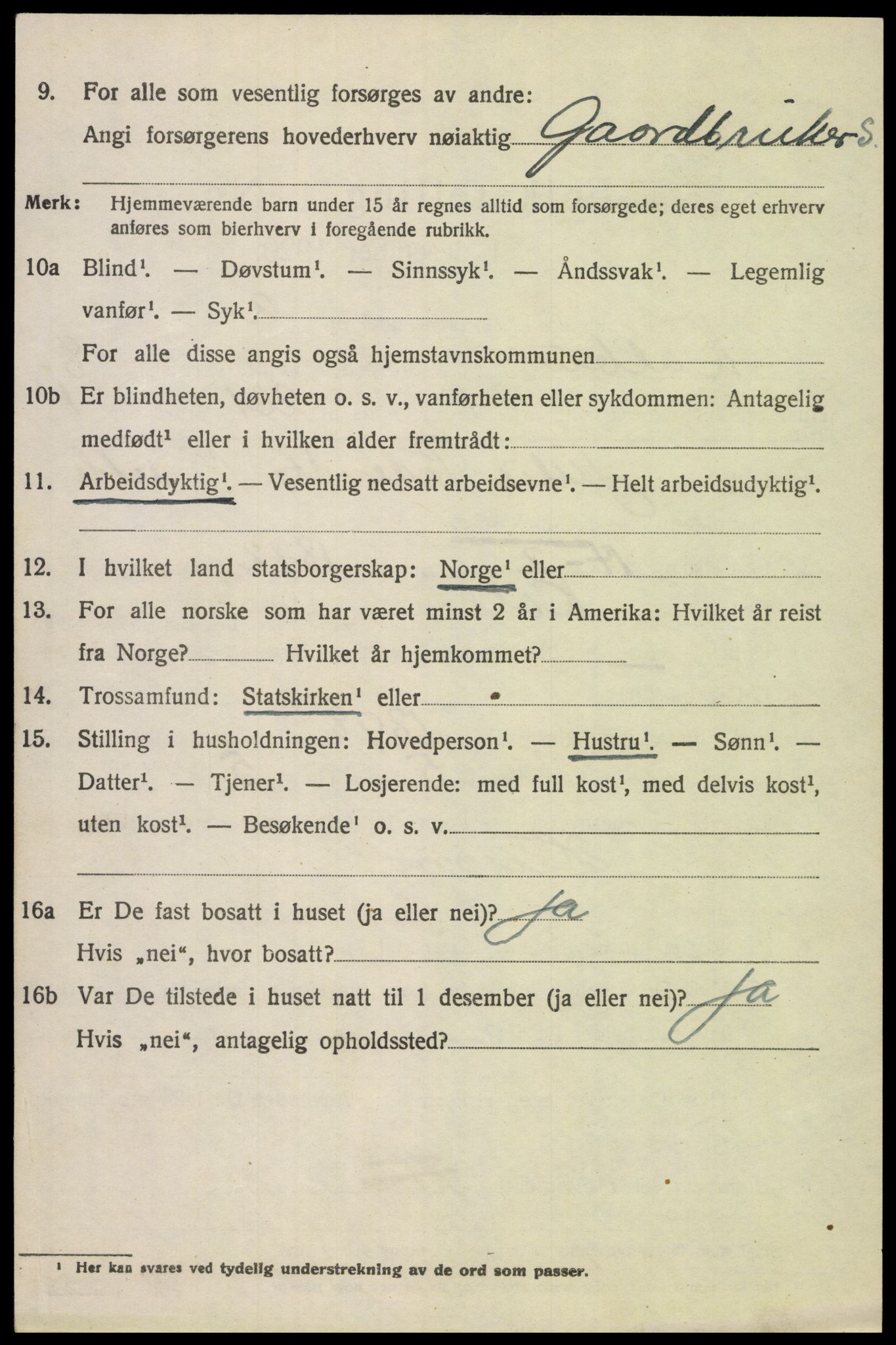 SAH, 1920 census for Kolbu, 1920, p. 5573