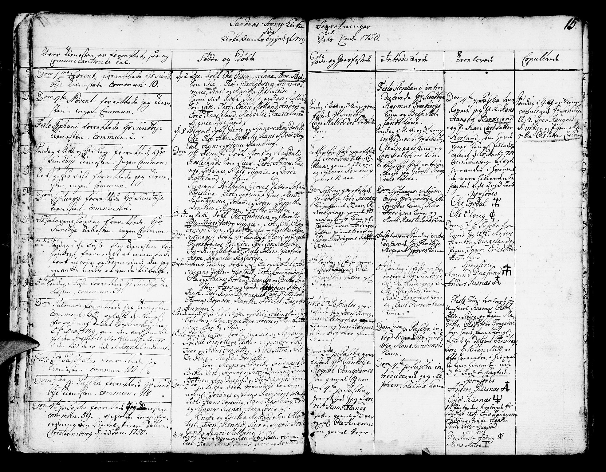 Lindås Sokneprestembete, AV/SAB-A-76701/H/Haa/Haaa/L0003: Parish register (official) no. A 3, 1748-1764, p. 15