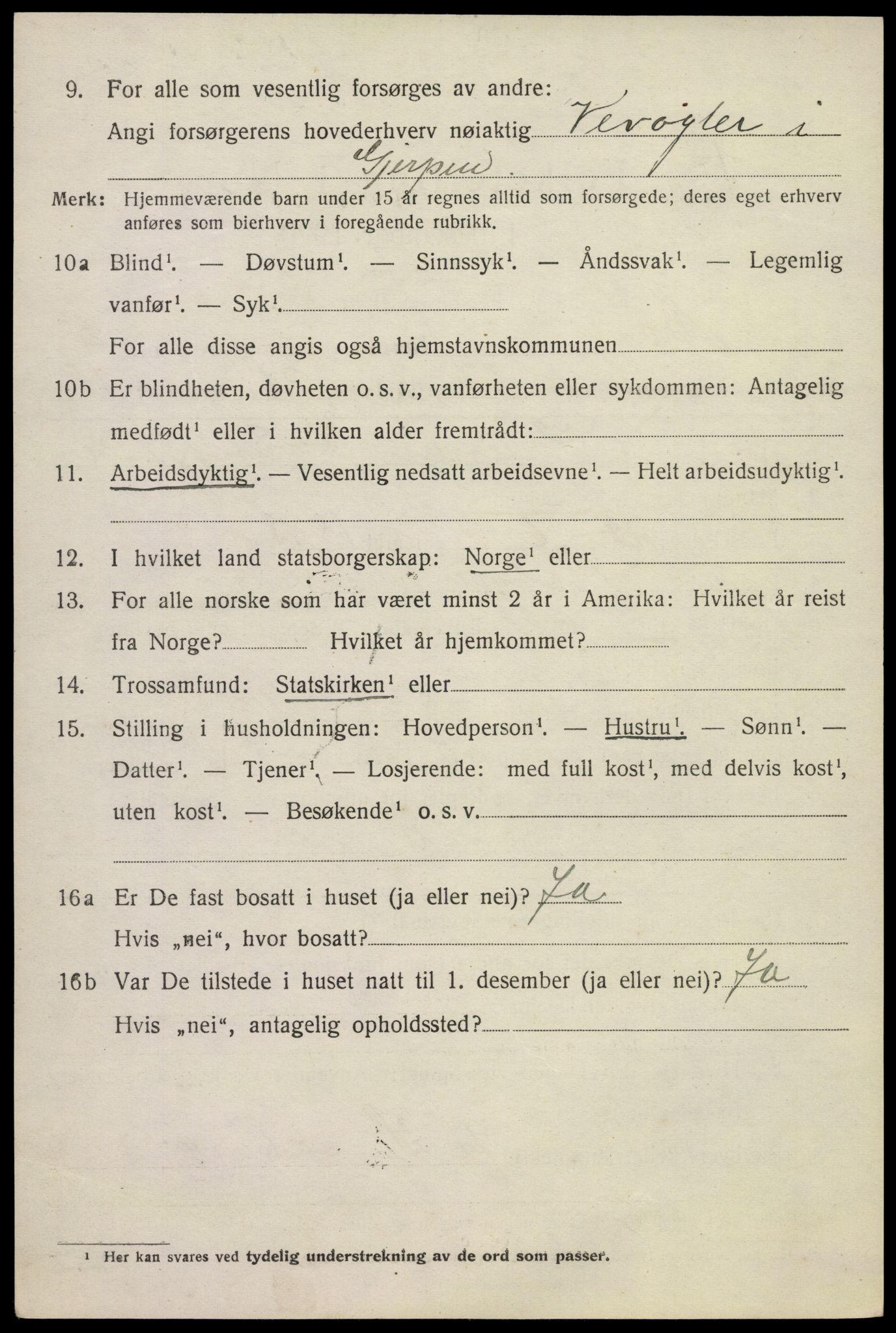 SAKO, 1920 census for Bø (Telemark), 1920, p. 4027