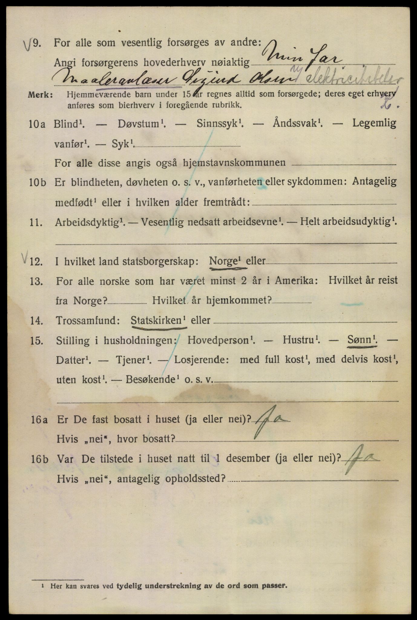 SAO, 1920 census for Kristiania, 1920, p. 219454