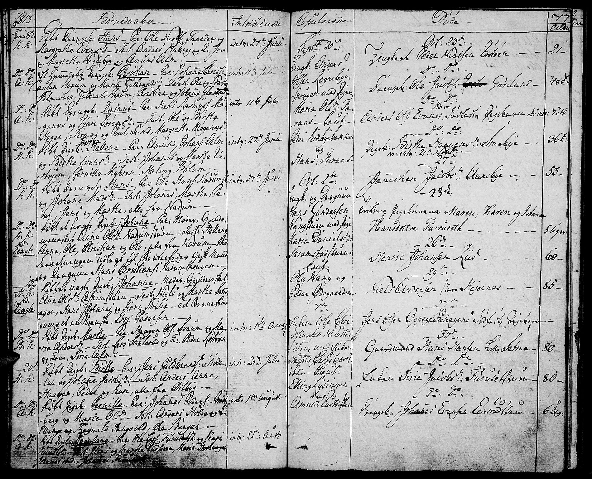 Toten prestekontor, SAH/PREST-102/H/Ha/Haa/L0008: Parish register (official) no. 8, 1809-1814, p. 77