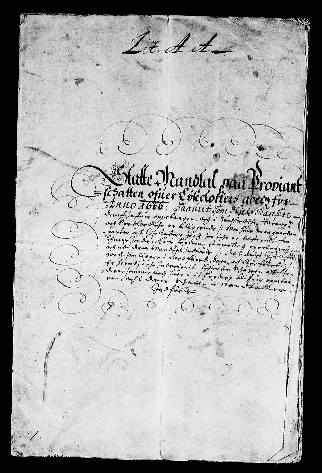 Rentekammeret inntil 1814, Reviderte regnskaper, Stiftamtstueregnskaper, Bergen stiftamt, RA/EA-6043/R/Rc/L0021: Bergen stiftamt, 1666