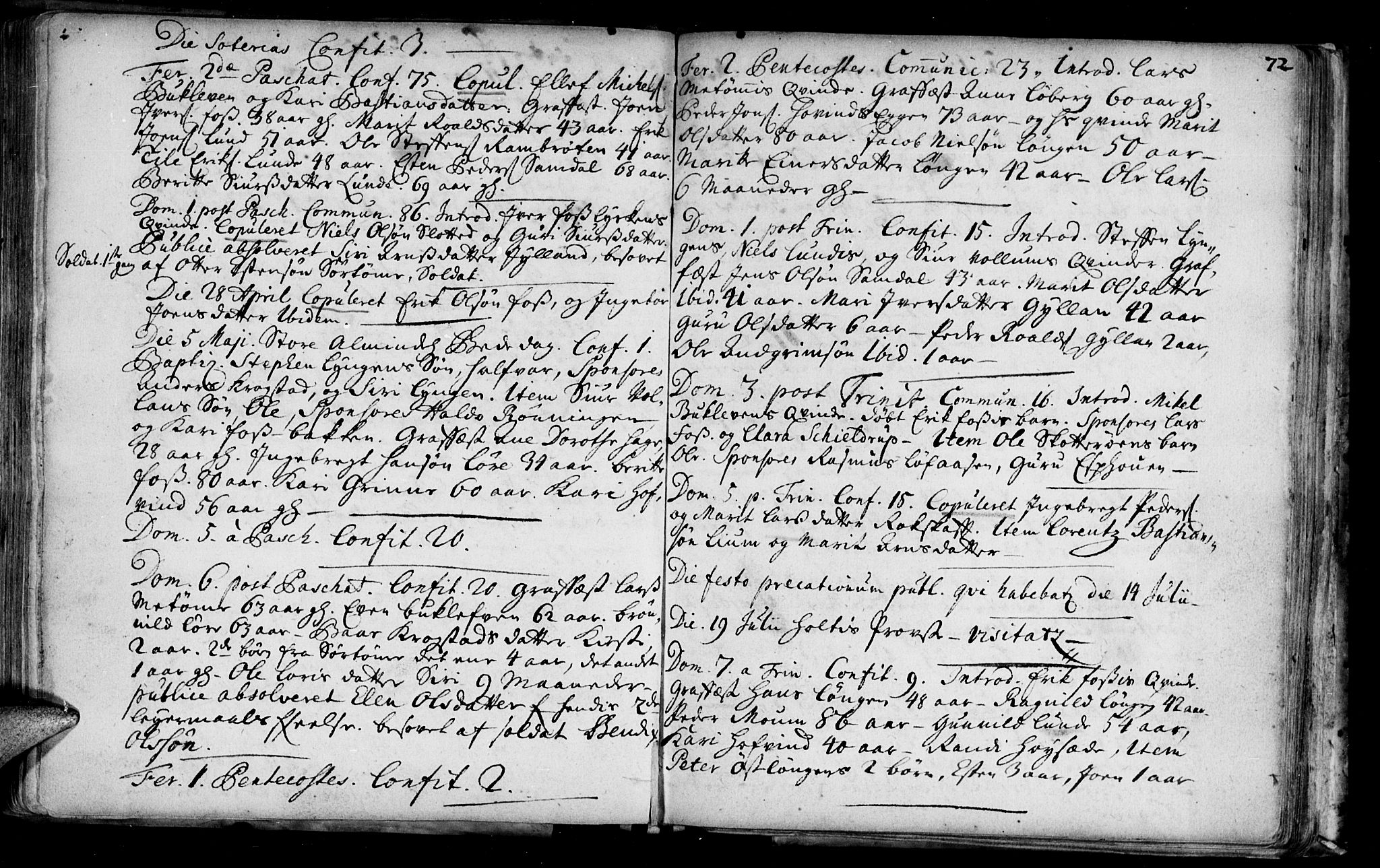 Ministerialprotokoller, klokkerbøker og fødselsregistre - Sør-Trøndelag, SAT/A-1456/692/L1101: Parish register (official) no. 692A01, 1690-1746, p. 72