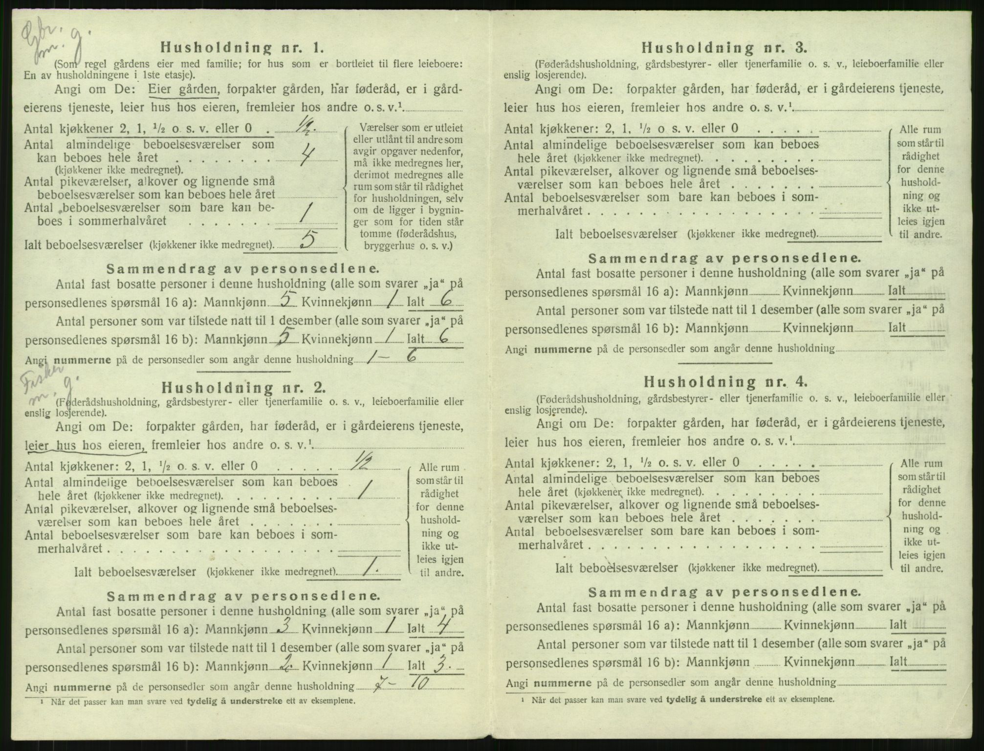 SAT, 1920 census for Vigra, 1920, p. 157