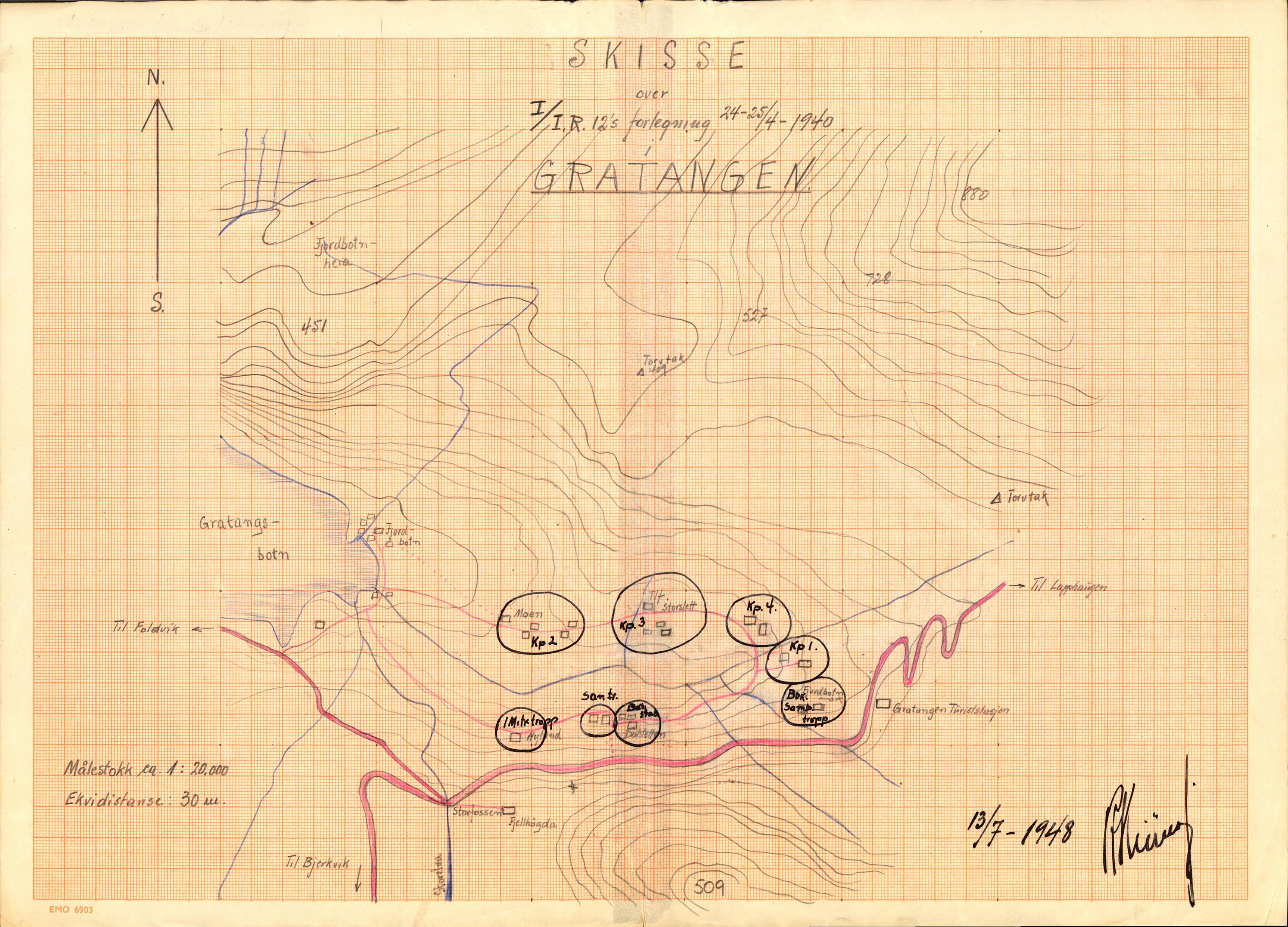 Forsvaret, Forsvarets krigshistoriske avdeling, AV/RA-RAFA-2017/Y/Yb/L0138: II-C-11-605-609  -  6. Divisjon, 1940-1980, p. 280