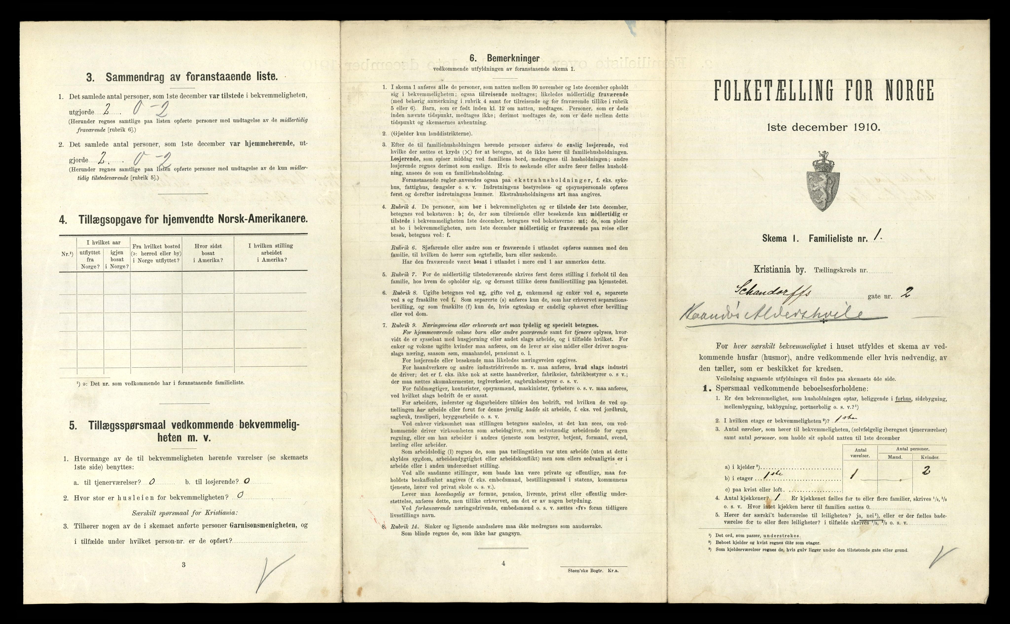 RA, 1910 census for Kristiania, 1910, p. 85435