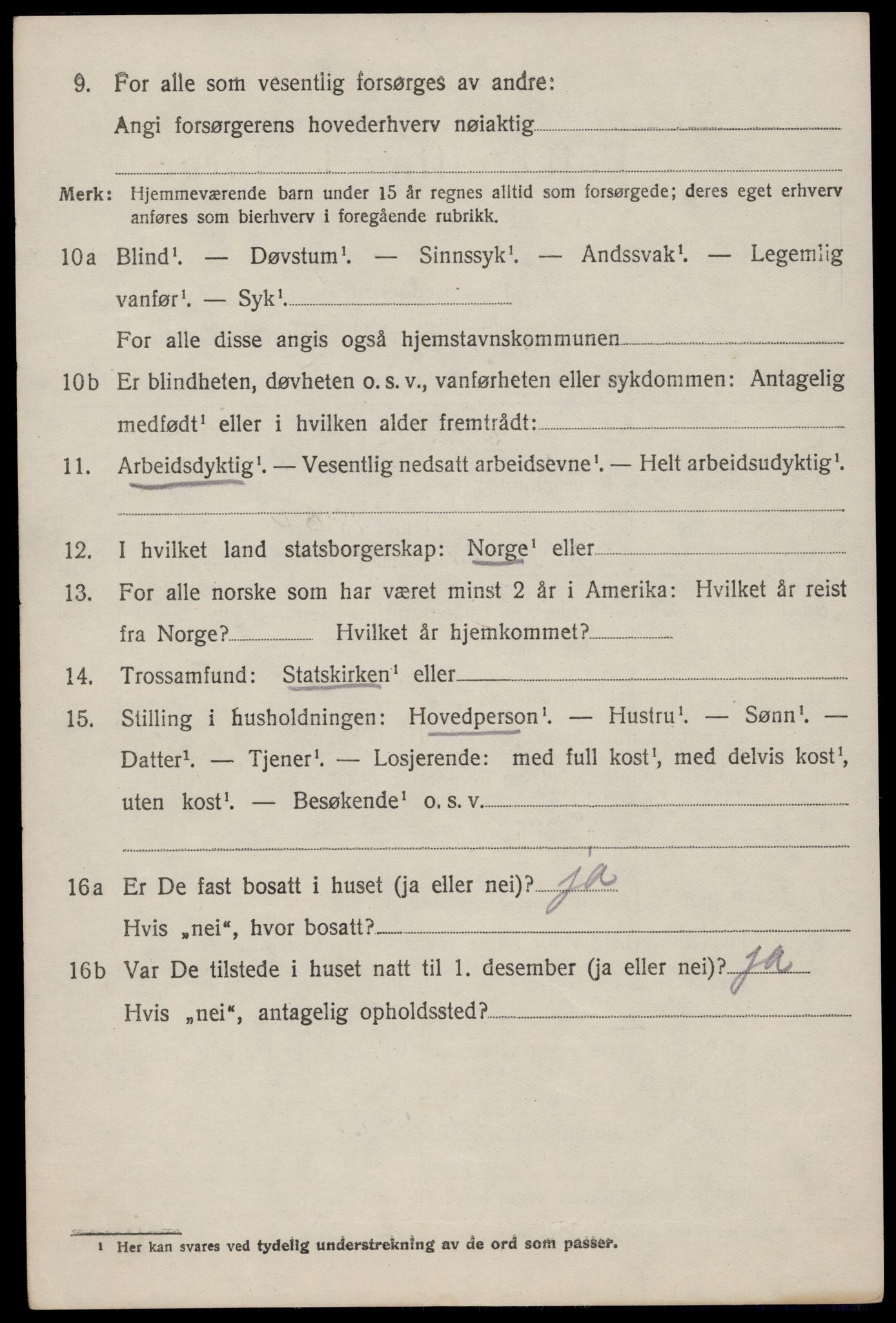 SAST, 1920 census for Sokndal, 1920, p. 1702