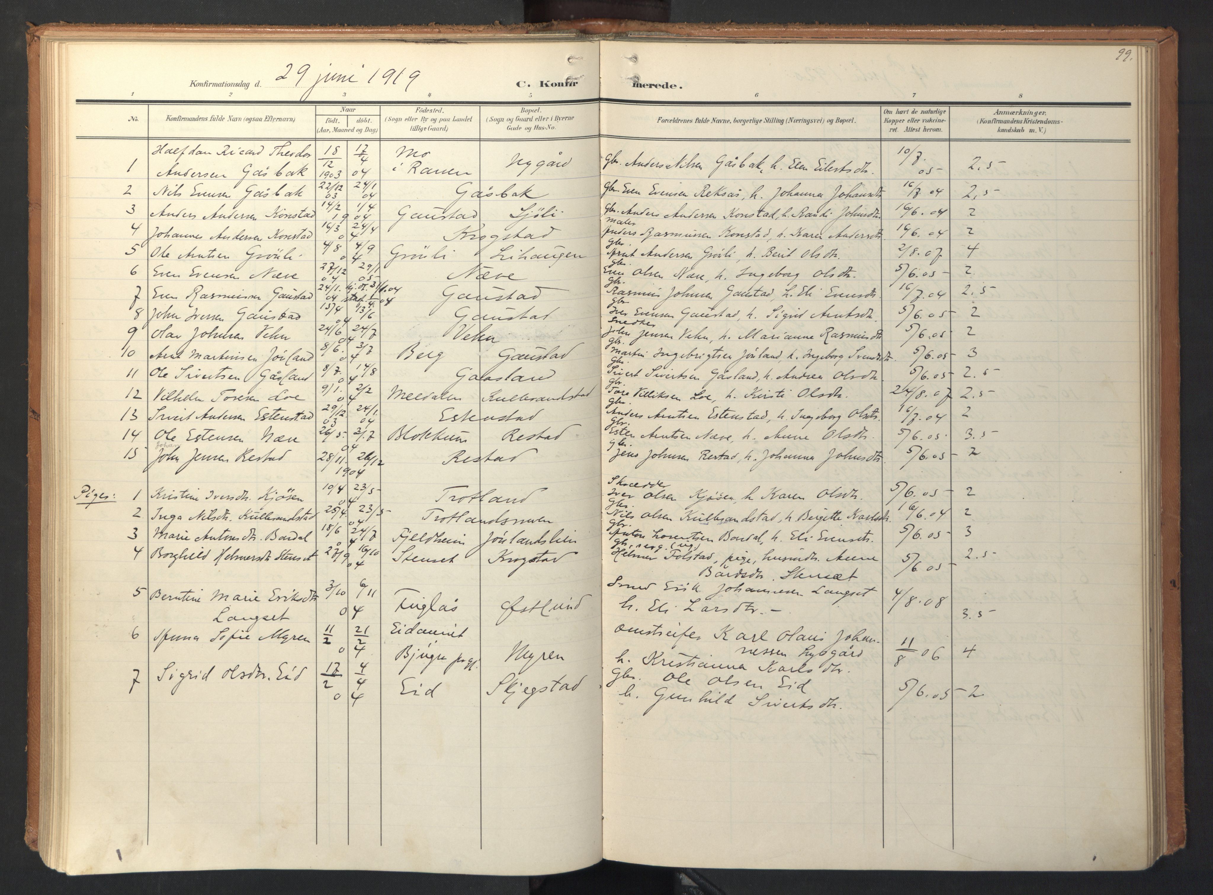 Ministerialprotokoller, klokkerbøker og fødselsregistre - Sør-Trøndelag, SAT/A-1456/694/L1128: Parish register (official) no. 694A02, 1906-1931, p. 99