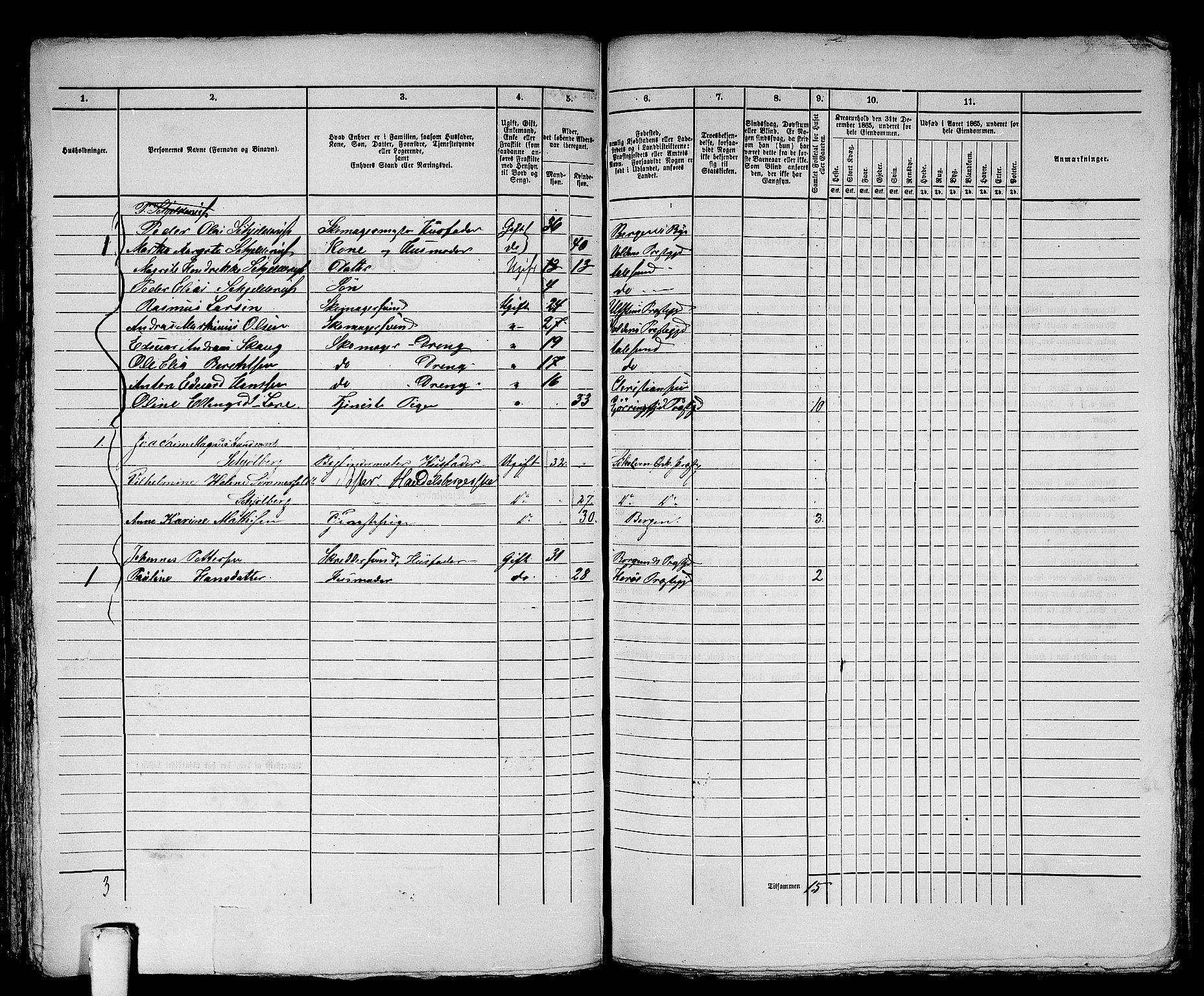 RA, 1865 census for Ålesund, 1865, p. 127