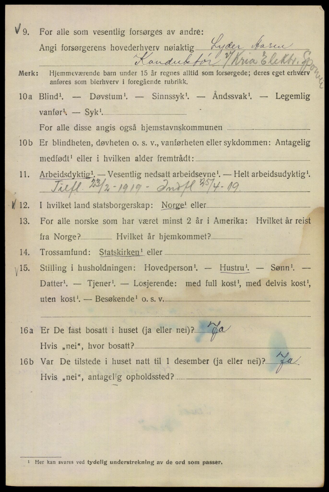 SAO, 1920 census for Kristiania, 1920, p. 215814