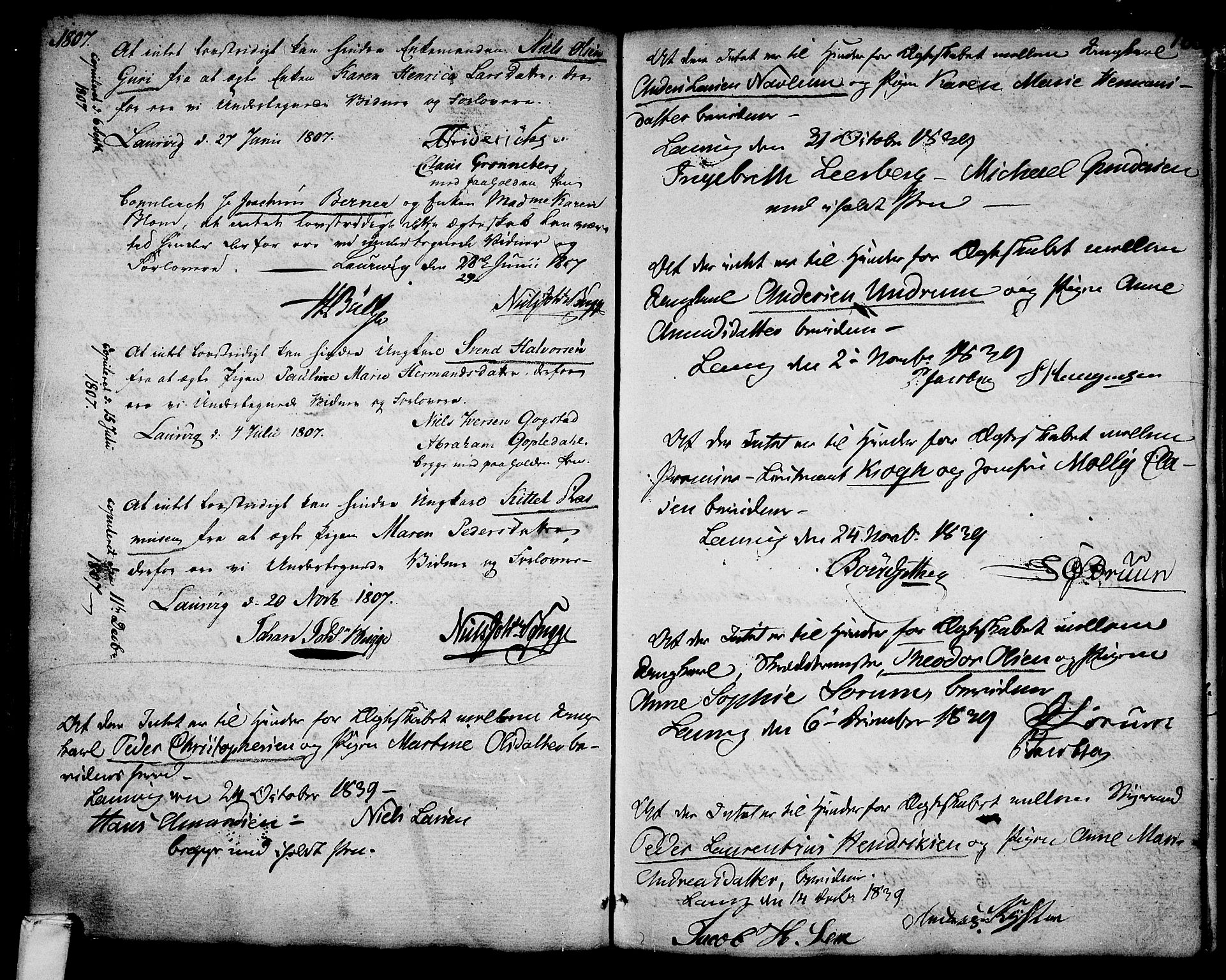 Larvik kirkebøker, SAKO/A-352/G/Ga/L0001: Parish register (copy) no. I 1, 1785-1807, p. 160