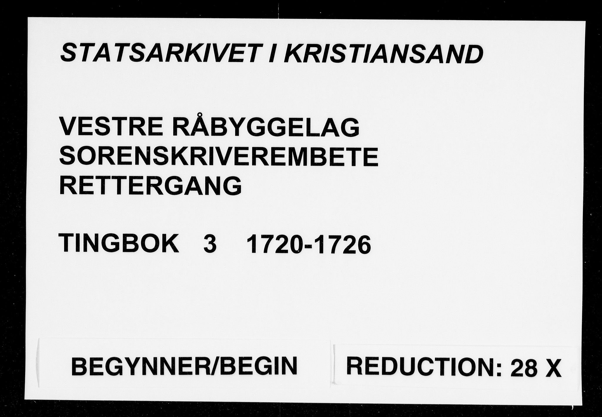 Setesdal sorenskriveri, SAK/1221-0011/F/Fa/L0008: Tingbok nr 3, 1720-1726