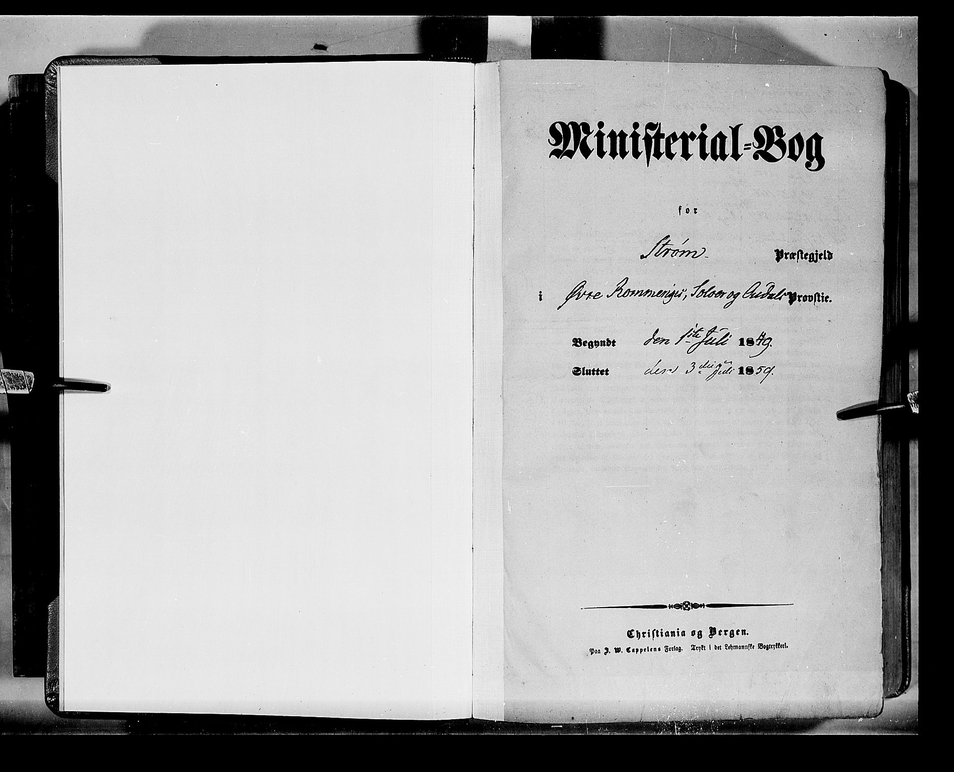 Sør-Odal prestekontor, SAH/PREST-030/H/Ha/Haa/L0001: Parish register (official) no. 1, 1849-1859