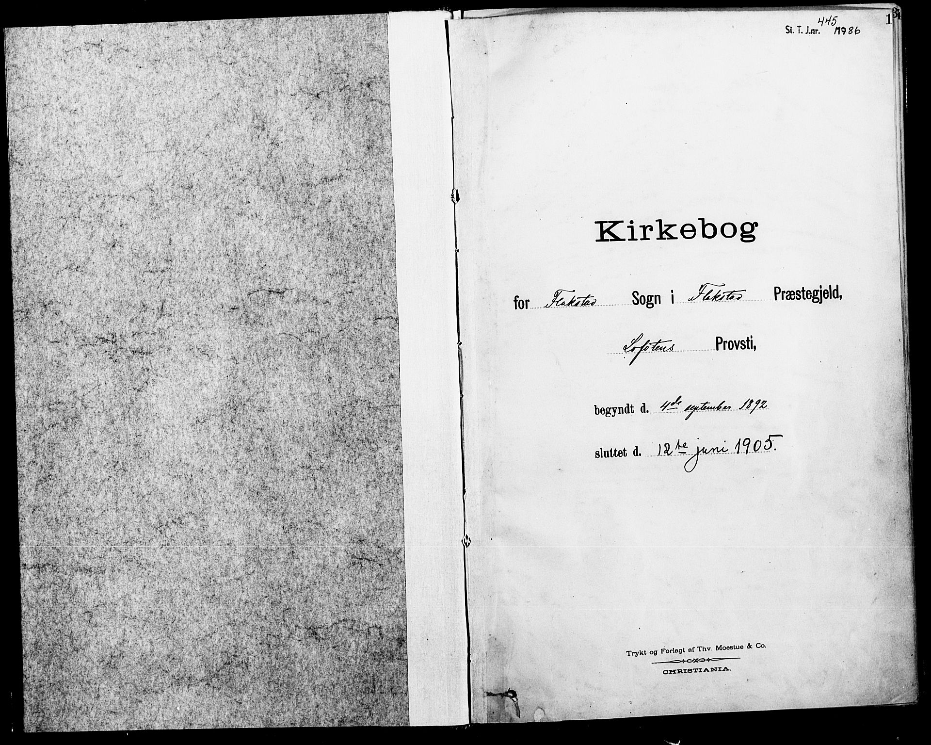 Ministerialprotokoller, klokkerbøker og fødselsregistre - Nordland, SAT/A-1459/885/L1205: Parish register (official) no. 885A06, 1892-1905
