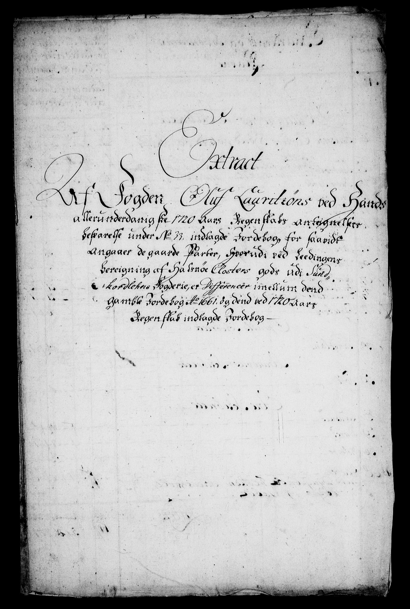 Rentekammeret inntil 1814, Realistisk ordnet avdeling, RA/EA-4070/On/L0005: [Jj 6]: Forskjellige dokumenter om Halsnøy klosters gods, 1697-1770, p. 411