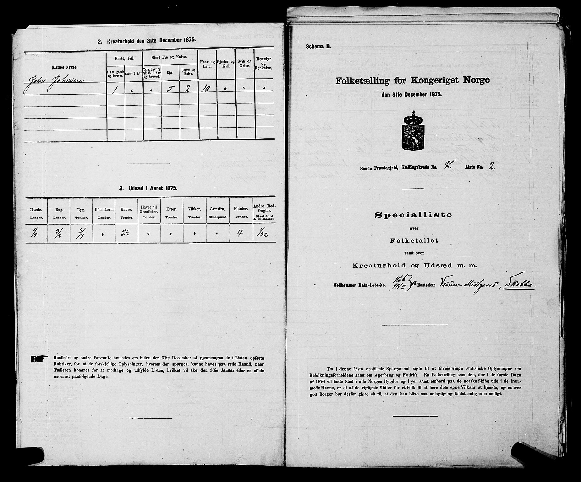 SAKO, 1875 census for 0822P Sauherad, 1875, p. 827