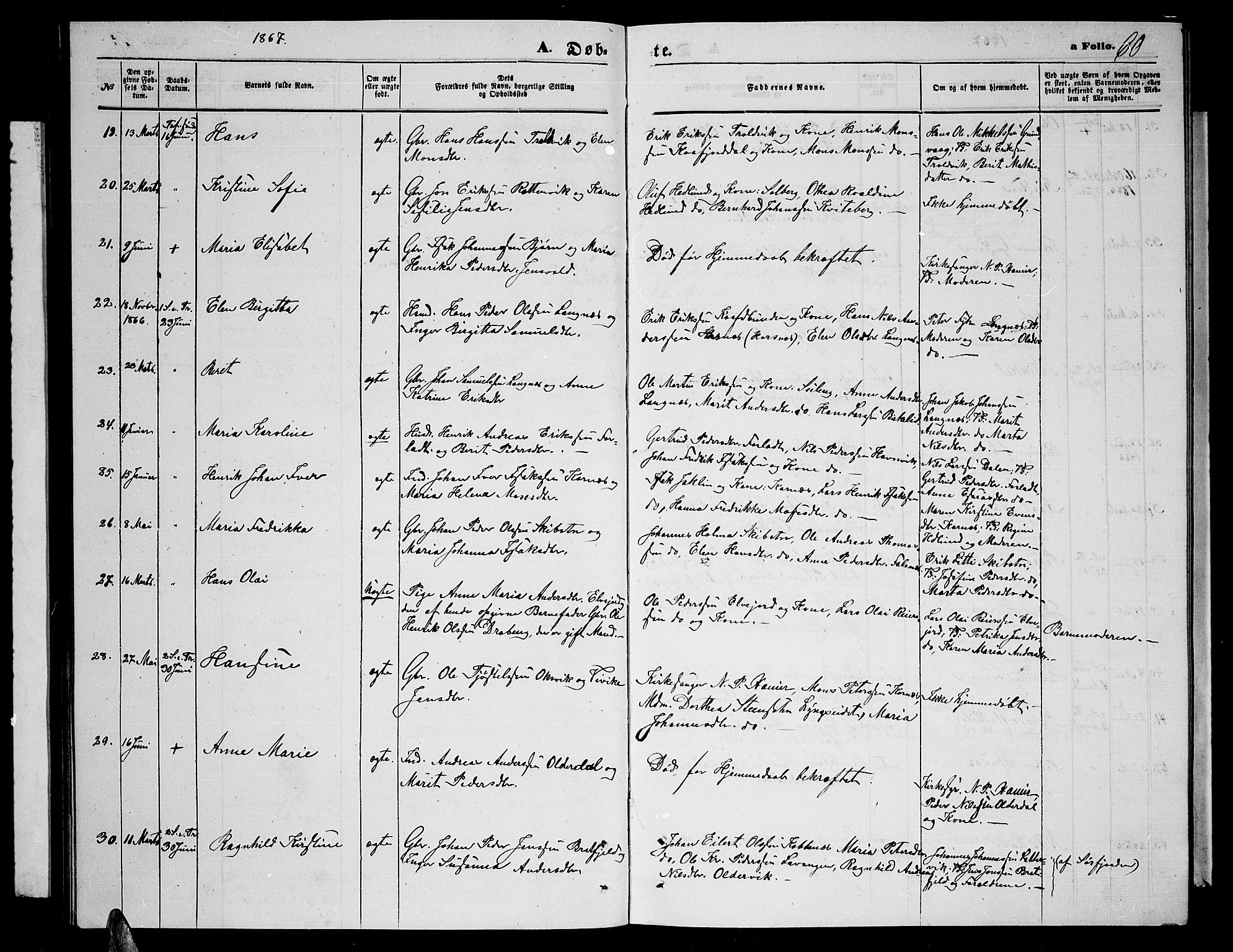 Lyngen sokneprestembete, AV/SATØ-S-1289/H/He/Heb/L0003klokker: Parish register (copy) no. 3, 1861-1867, p. 60