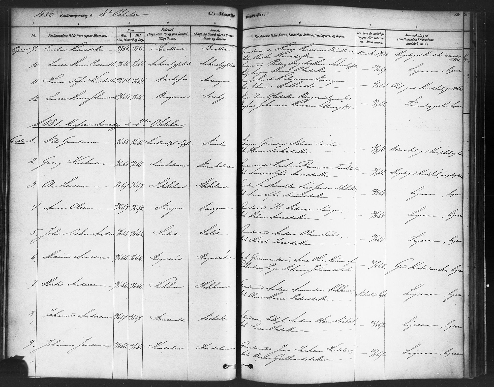 Varteig prestekontor Kirkebøker, SAO/A-10447a/F/Fa/L0002: Parish register (official) no. 2, 1878-1899, p. 120
